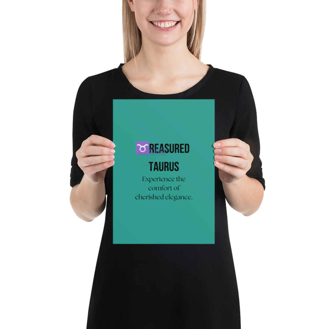 Zodiac Wall Hanging – ♉️reasured Taurus Color Theme: 🌿 Teal / Verdant Green #2A9D8F