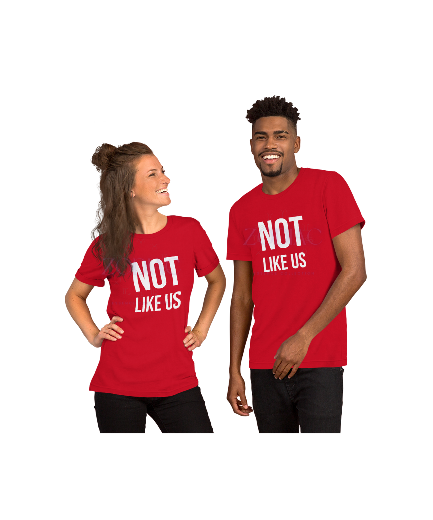 Not Like Us TEE-SHIRT — White Ink Edition (Kendrick Lamar x Zodiac Essence)