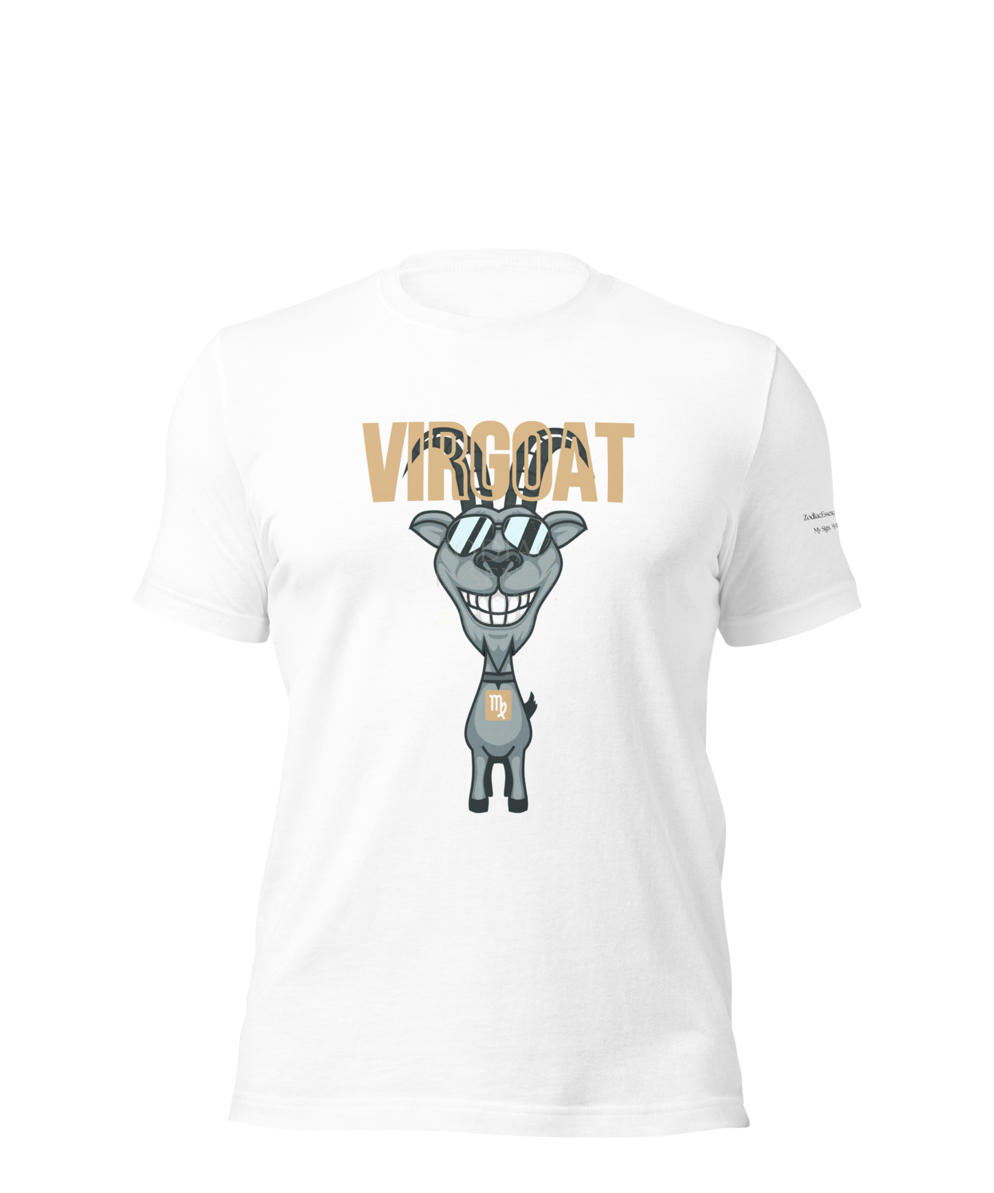 ♍ Virgoat Zodiac Twist Tee – Black Lettering Edition