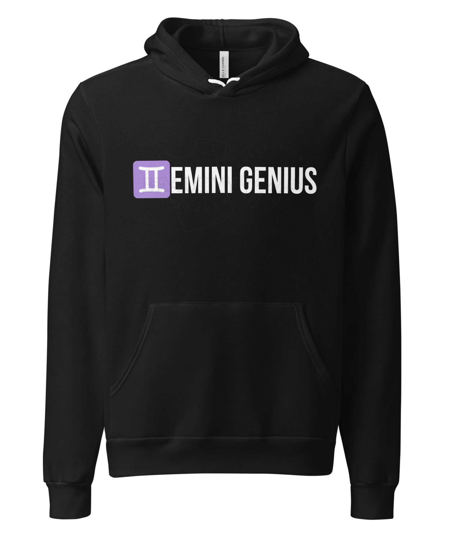 Twisted Zodiac Essence Unisex Hoodie – Gemini Edition (Black)