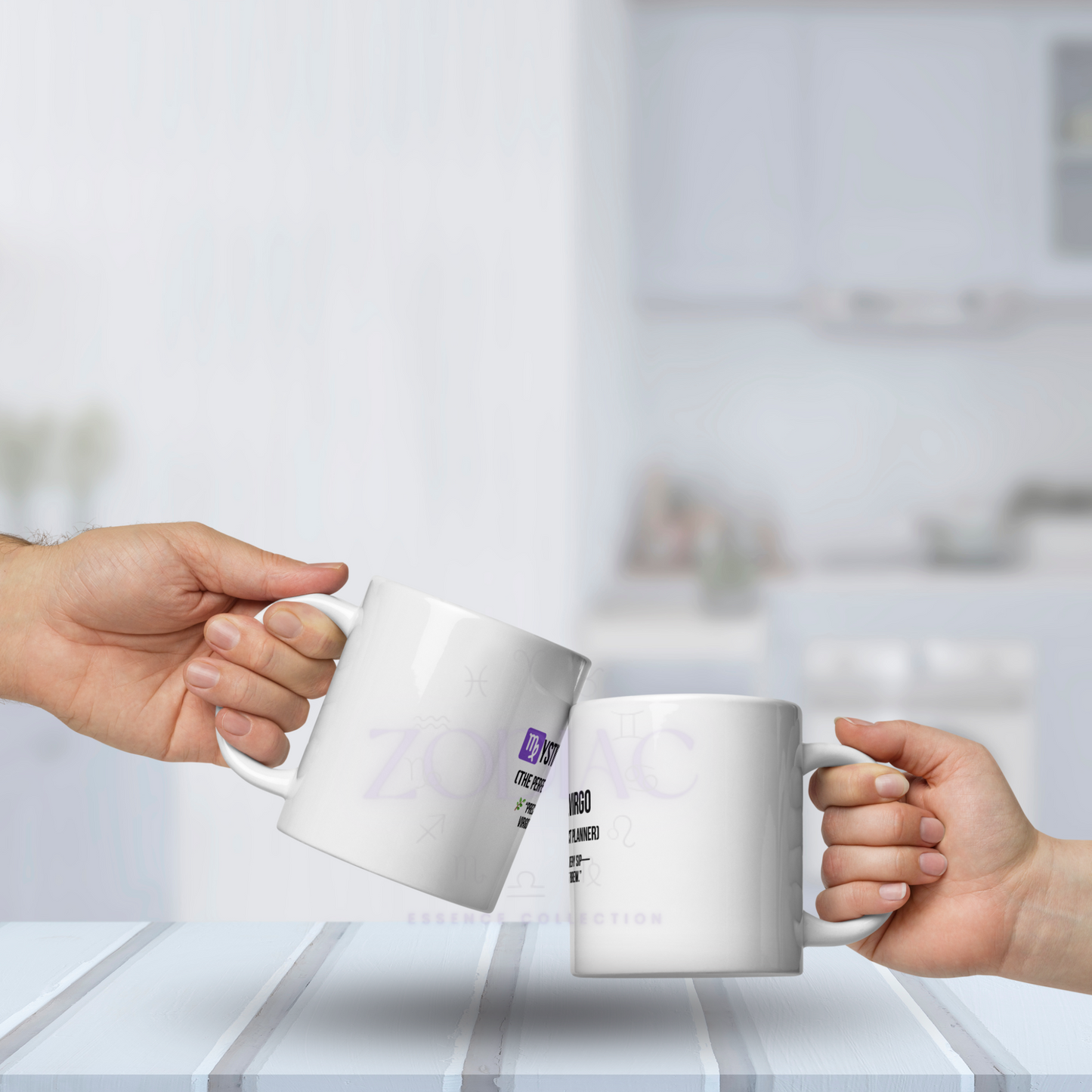 Zodiac Essence White Mug – ♍ystical Virgo (The Perfectionist Planner) | 11 oz, 15 oz & 20 oz