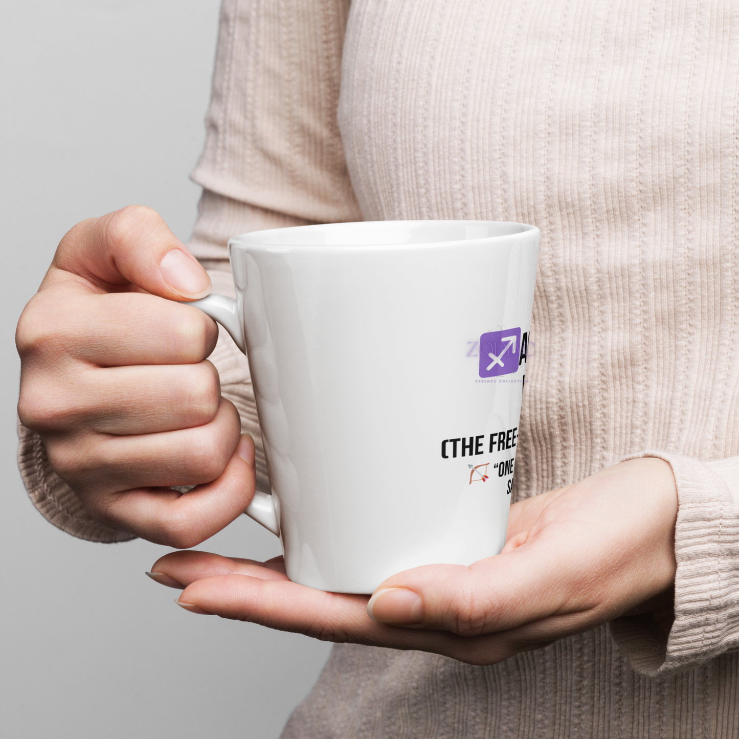 ♐agittarian Wanderer Latte Mug – 12oz Ceramic | Free-Spirit Astrology Mug