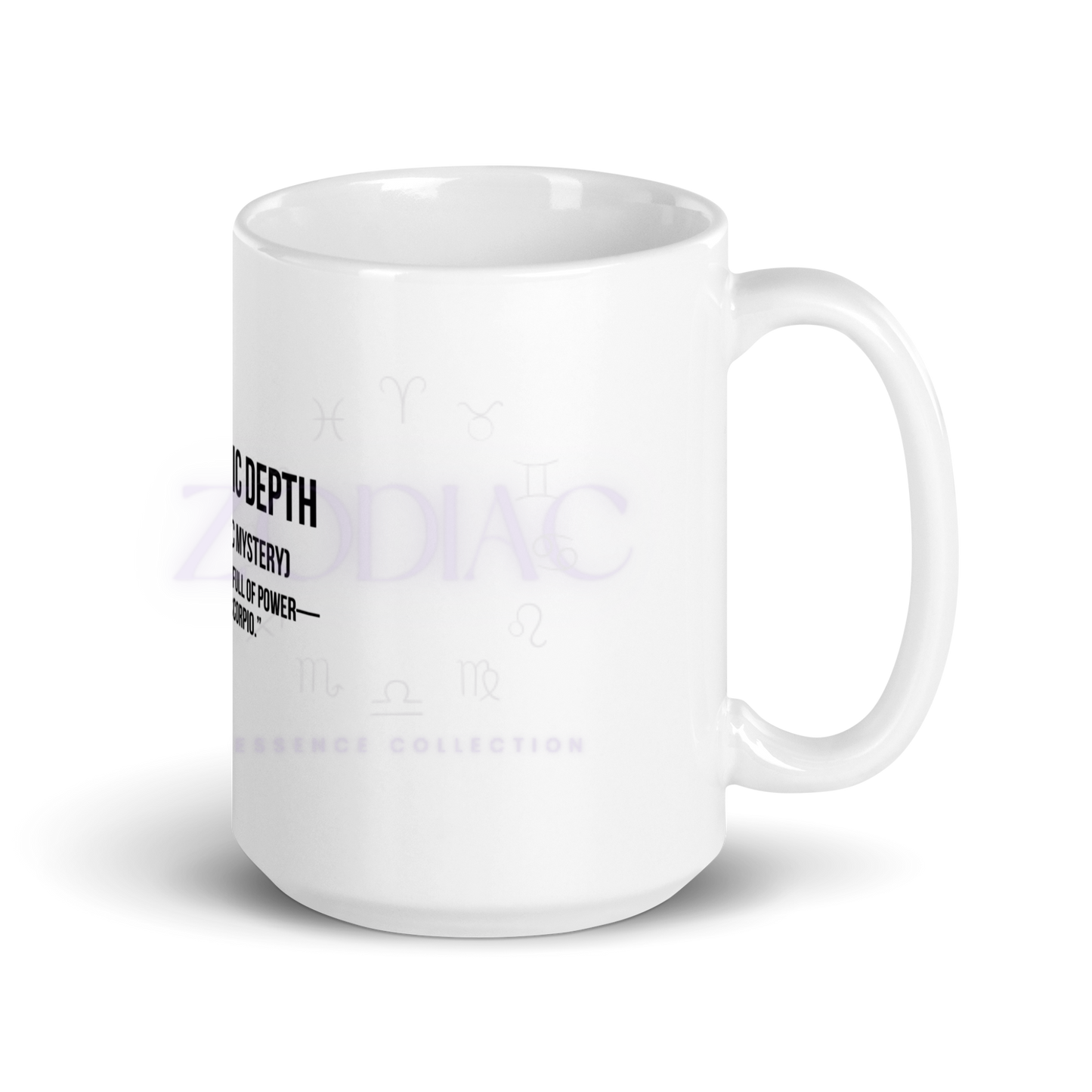 Zodiac Essence White Mug – ♏corpionic Depth | 11 oz, 15 oz & 20 oz