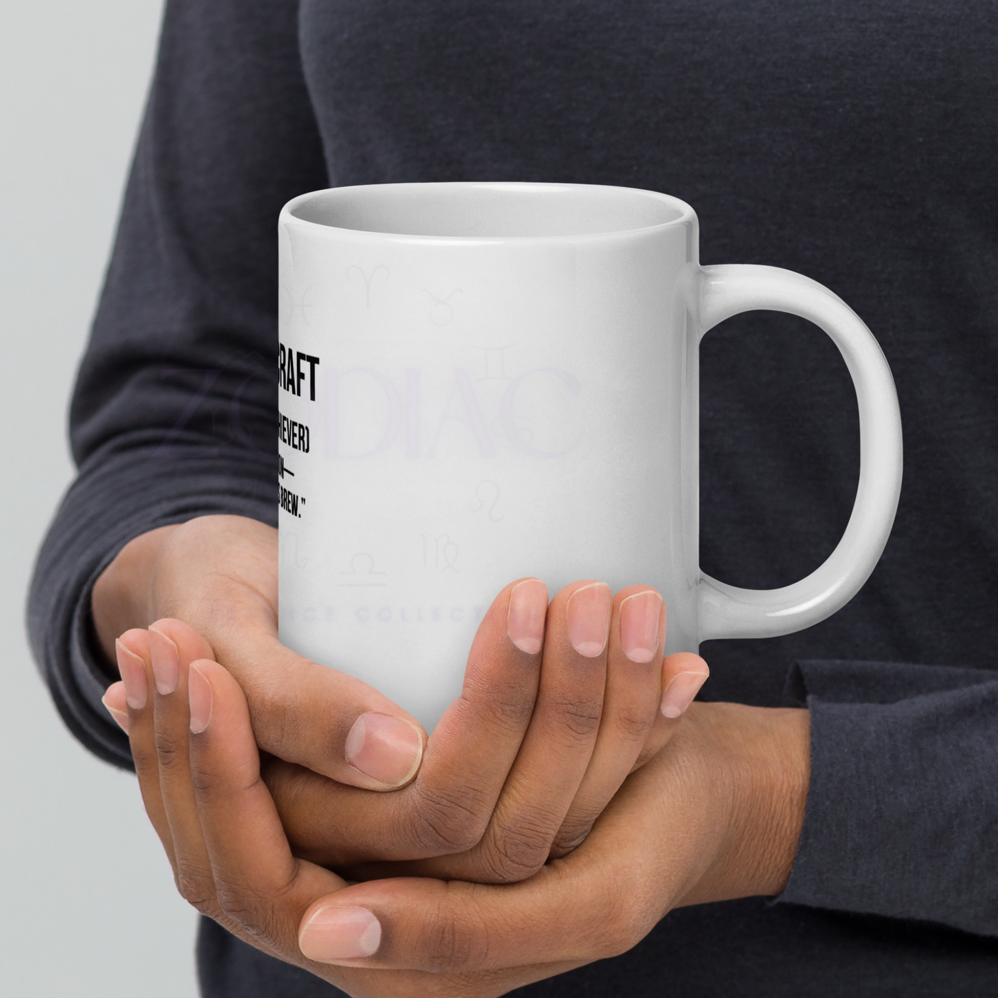 Zodiac Essence White Mug – ♑apricorn Craft (The Determined Achiever) | 11 oz, 15 oz & 20 oz