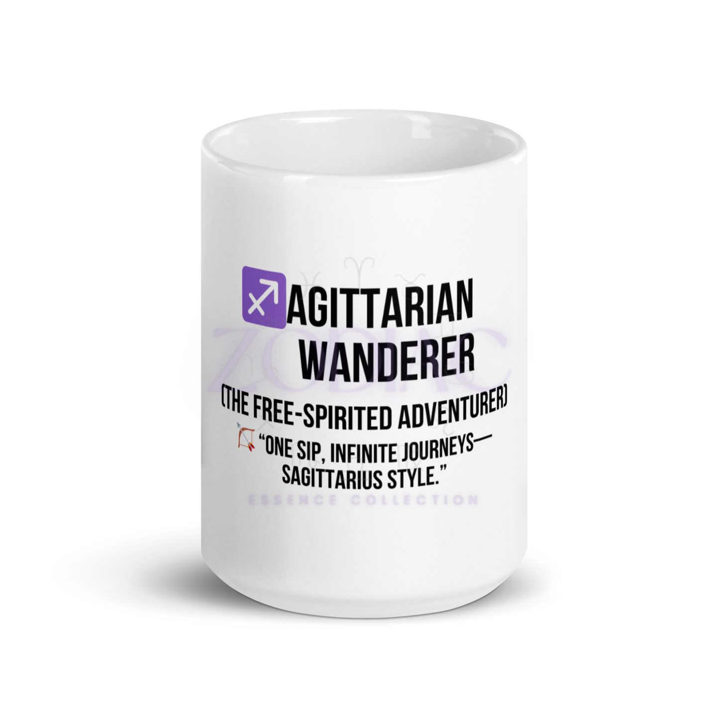 Zodiac Essence White Mug – ♐agittarian Wanderer Sagittarius Twist| 11 oz, 15 oz & 20 oz
