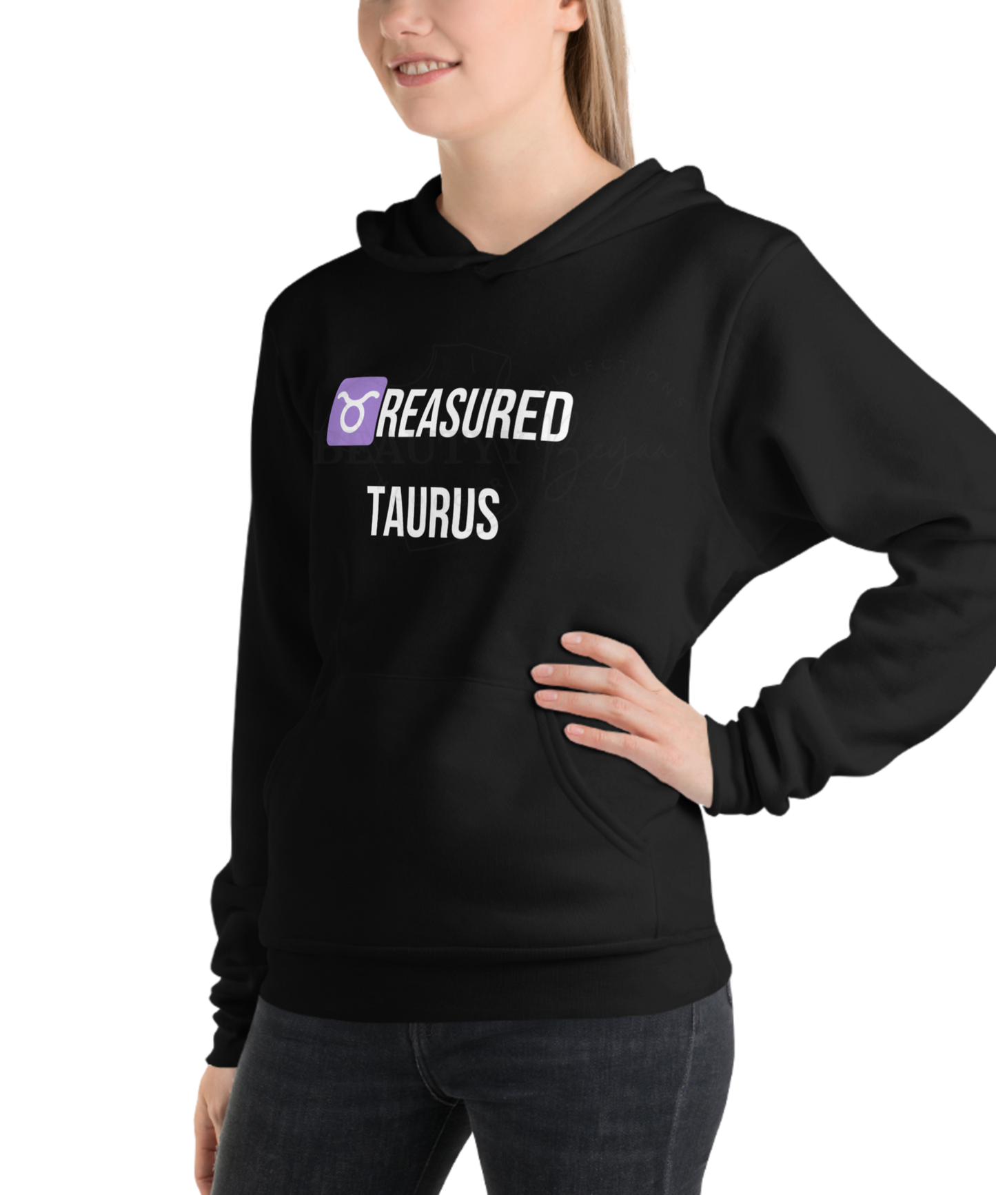 Twisted Zodiac Essence Unisex Hoodie – Taurus Edition (Black)