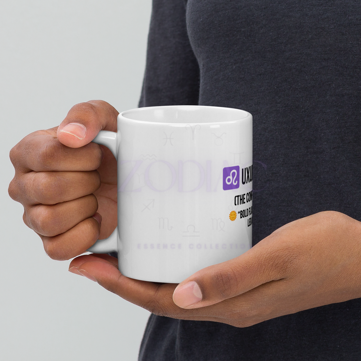 Zodiac Essence White Mug – ♌uxurious Leo (The Confident Leader) | 11 oz, 15 oz & 20 oz