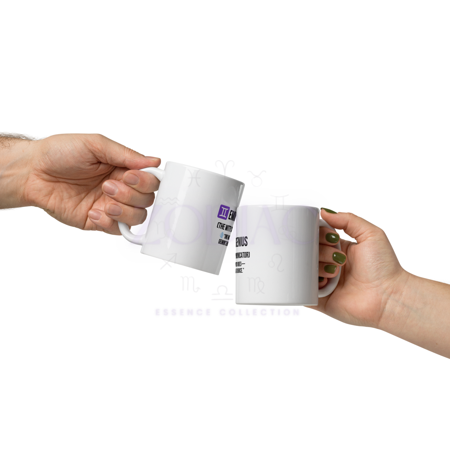 Zodiac Essence White Mug – ♊emini Genius (The Witty Communicator) | 11 oz, 15 oz & 20 oz