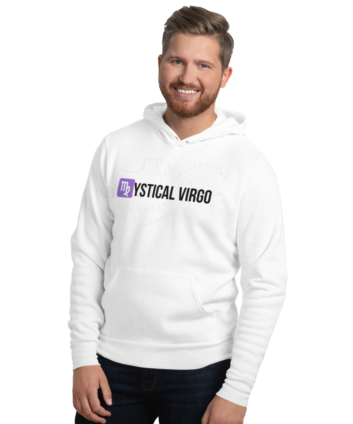 Twisted Zodiac Essence Unisex Hoodie – Virgo Edition (White)