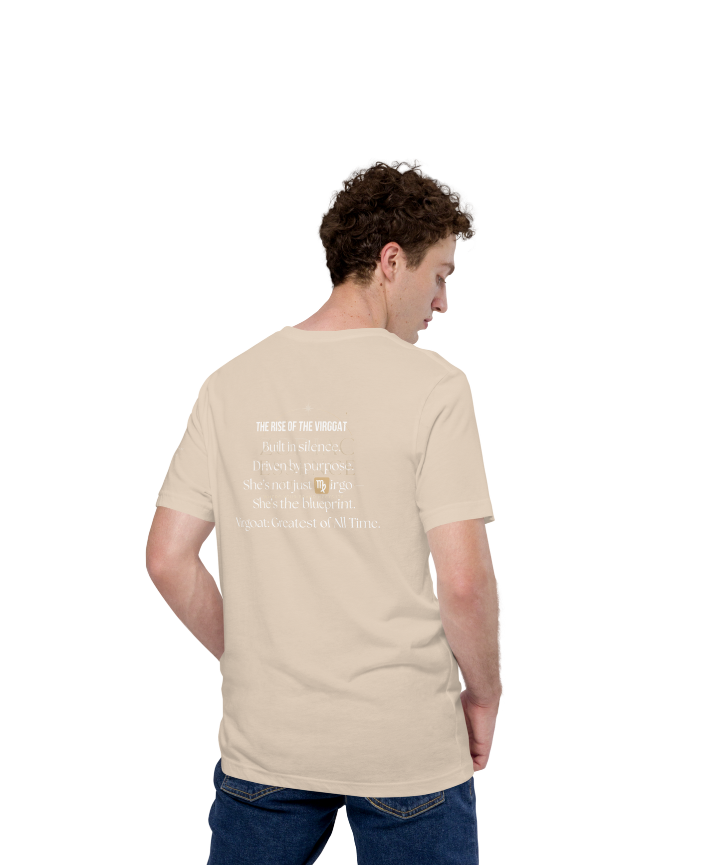 ♍ Virgoat Zodiac Twist Tee – White Lettering Edition