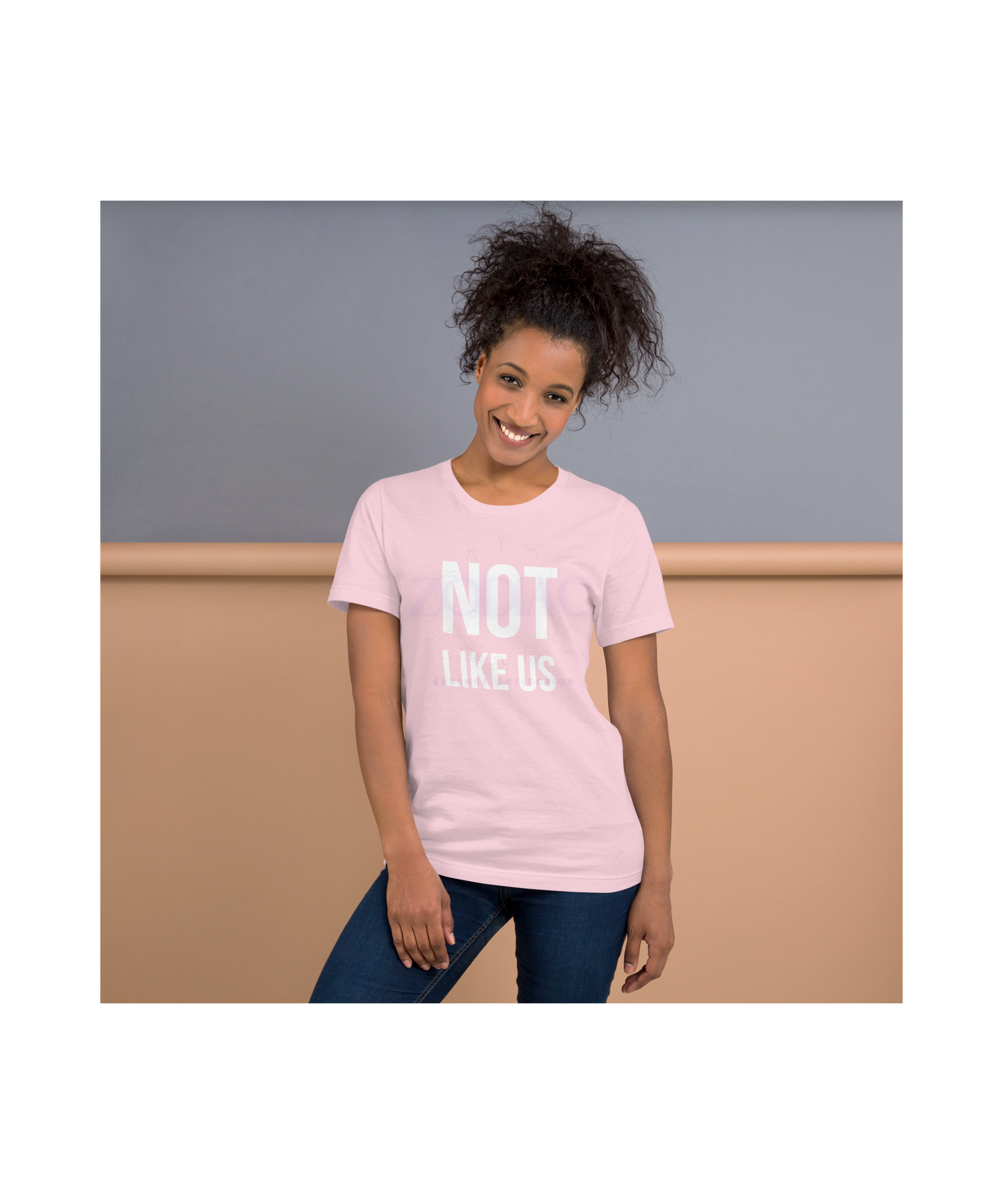 Not Like Us TEE-SHIRT — White Ink Edition (Kendrick Lamar x Zodiac Essence)