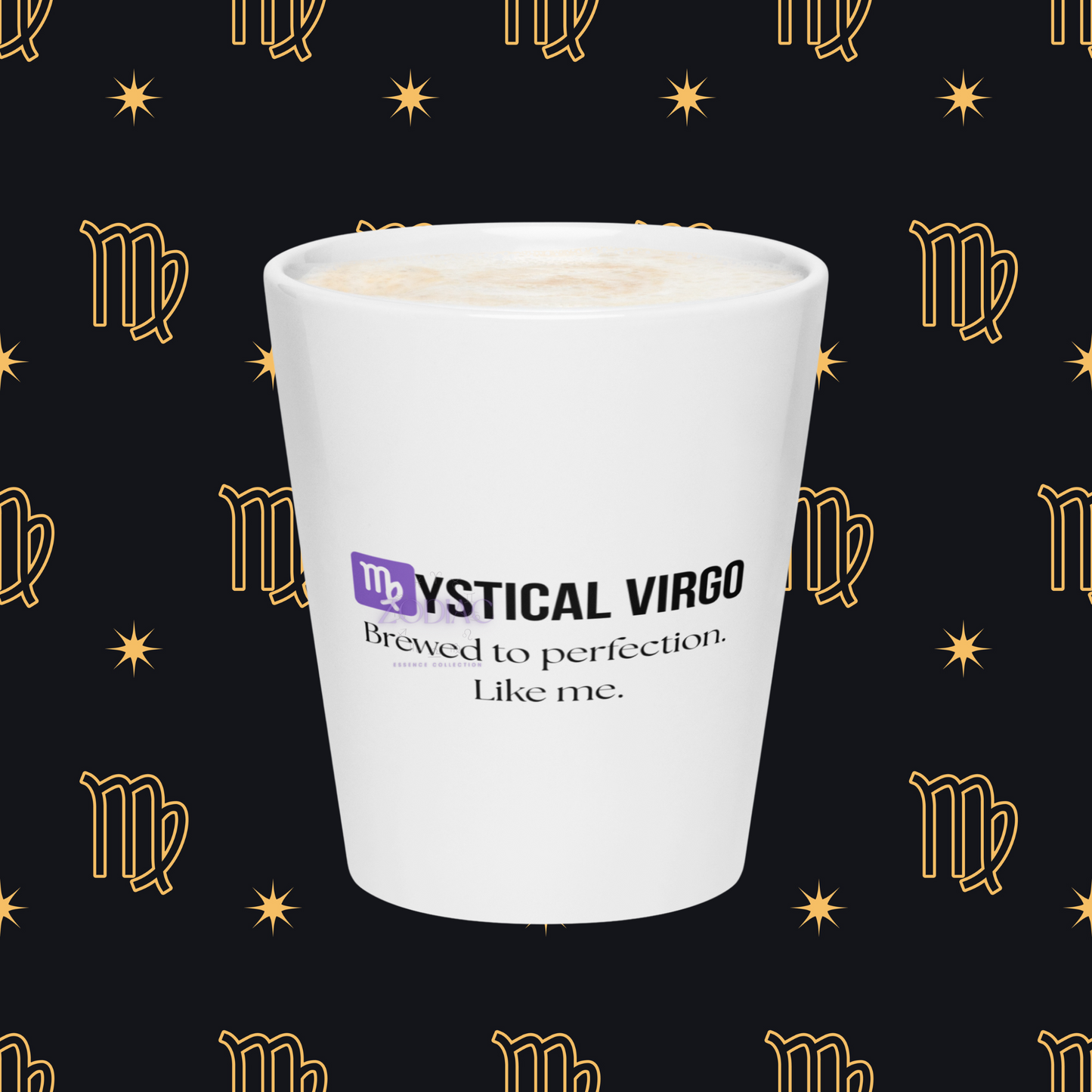 ♍ystical Virgo Latte Mug – 12oz Ceramic | Mindful Zodiac Sign Gift