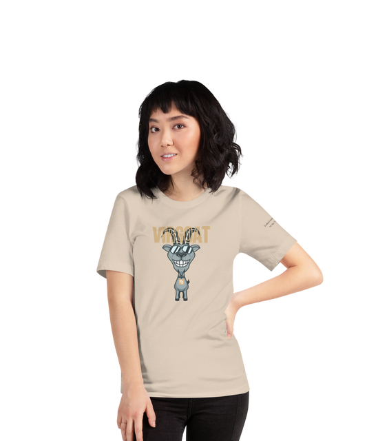 ♍ Virgoat Zodiac Twist Tee – Black Lettering Edition