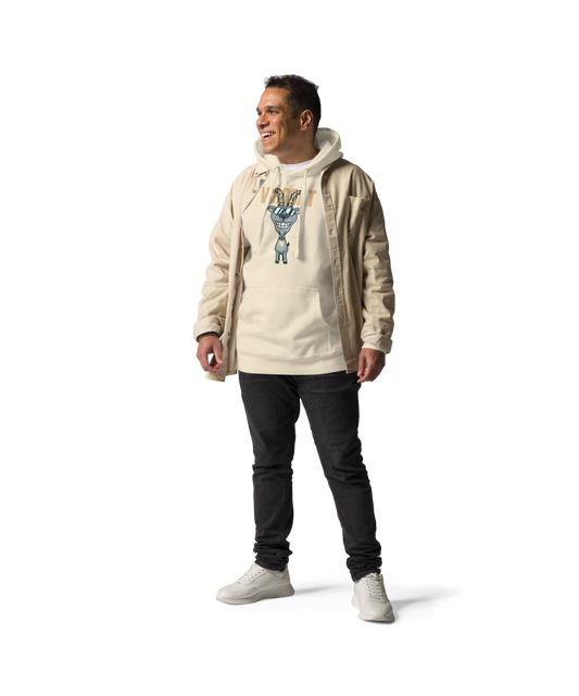 ♍ Virgoat Zodiac Twist Hoodie – Black Lettering Edition