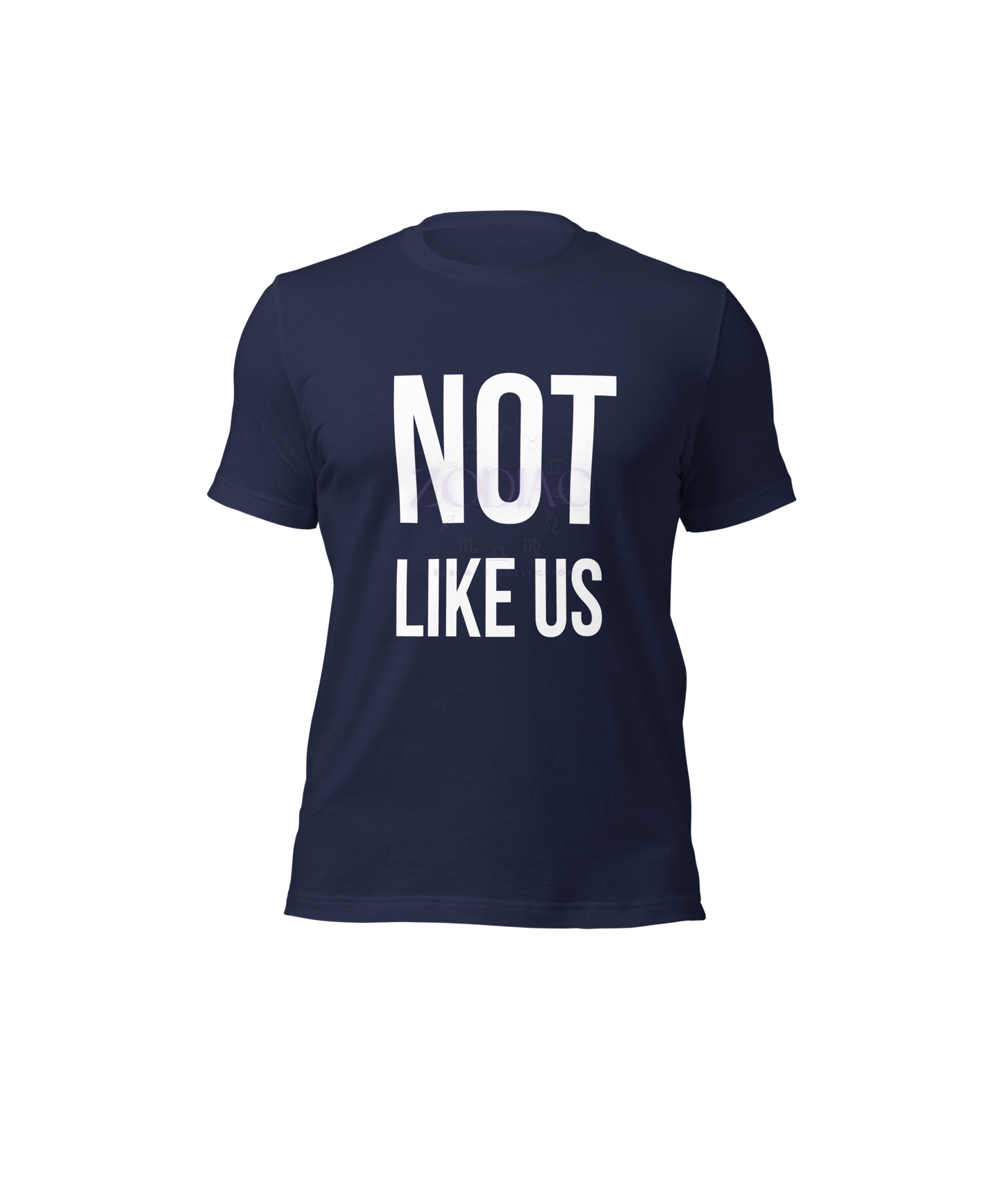 Not Like Us TEE-SHIRT — White Ink Edition (Kendrick Lamar x Zodiac Essence)