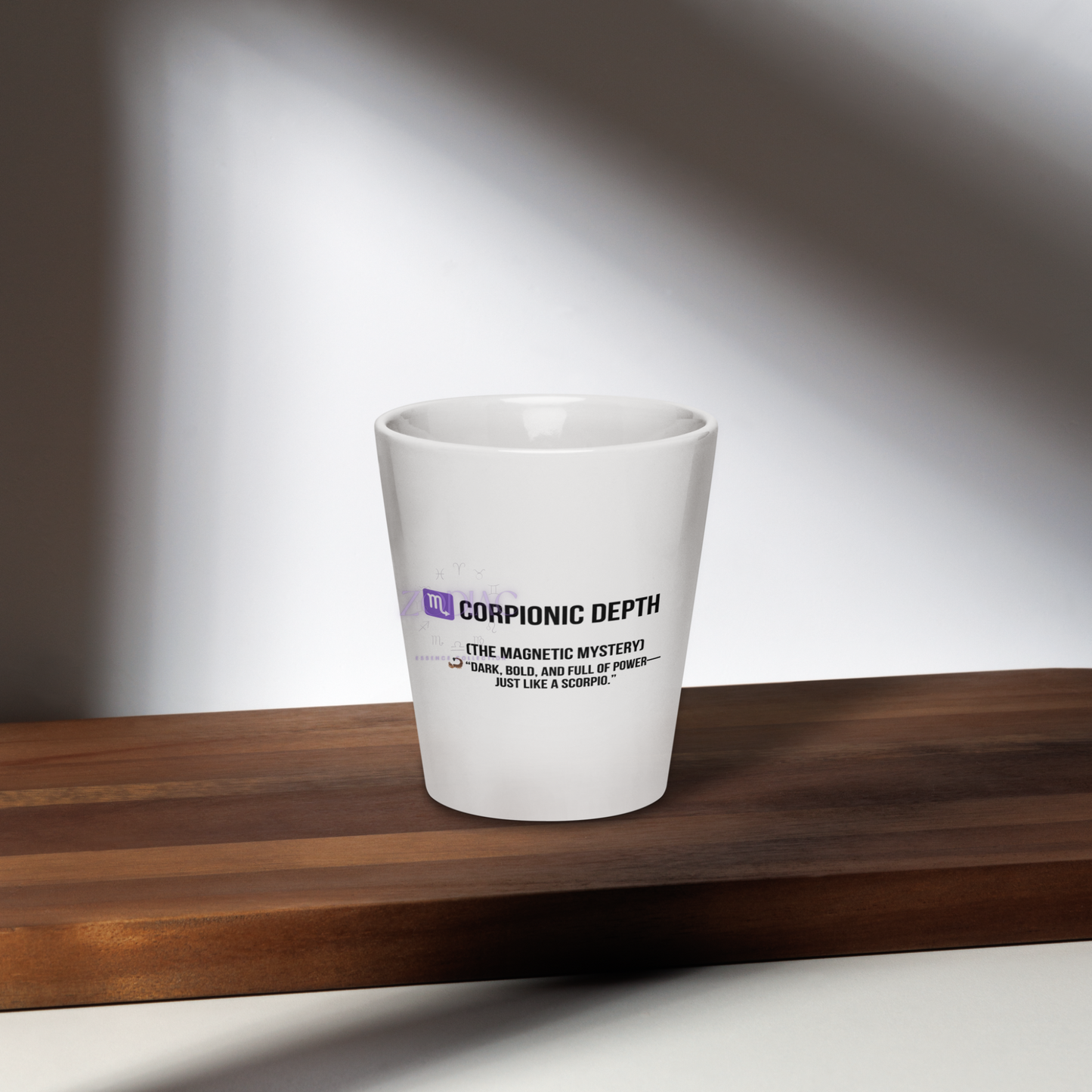 ♏corpionic Depth Latte Mug – 12oz Ceramic | Intense Celestial Coffee Mug