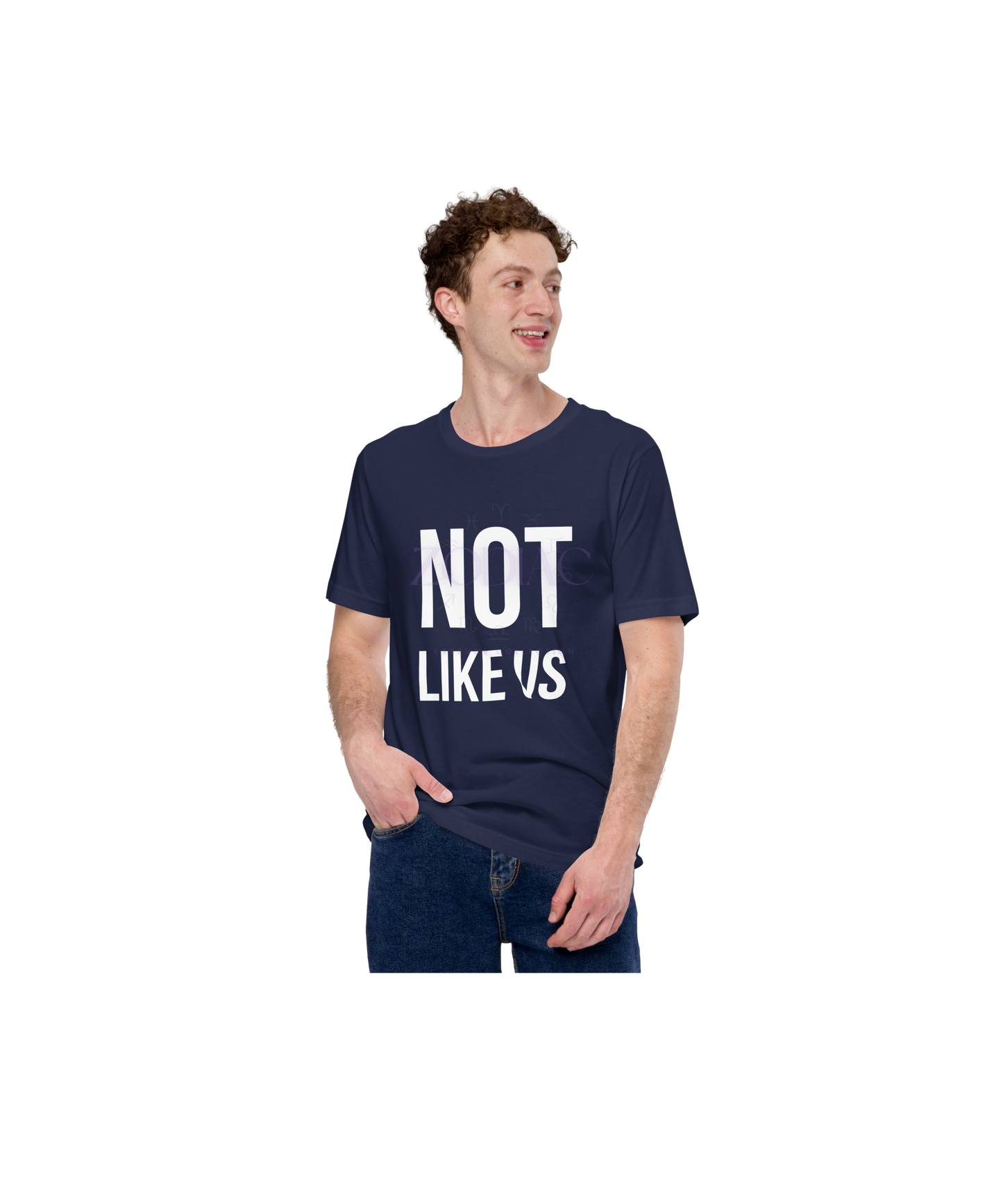 Not Like Us TEE-SHIRT — White Ink Edition (Kendrick Lamar x Zodiac Essence)
