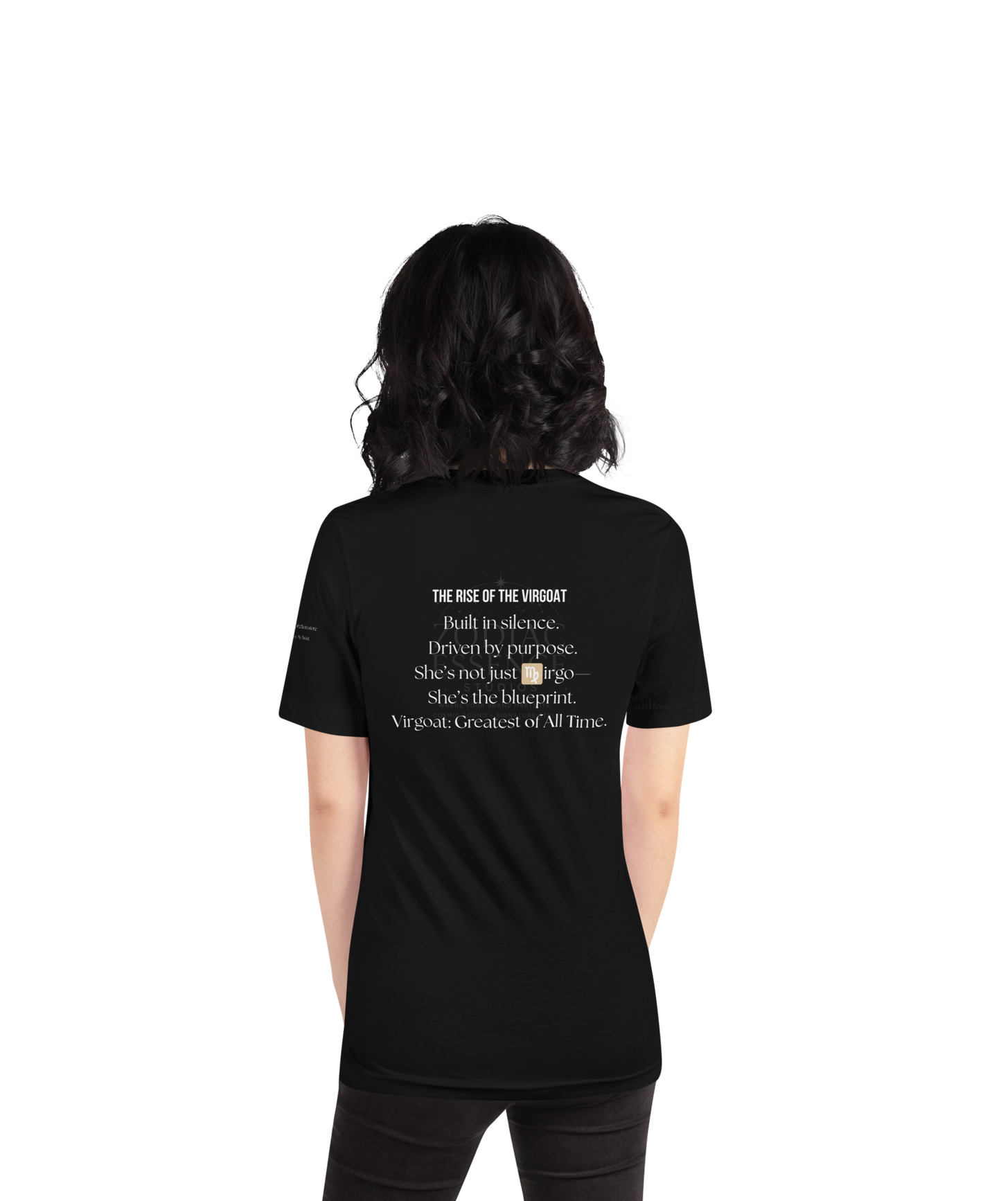 ♍ Virgoat Zodiac Twist Tee – White Lettering Edition