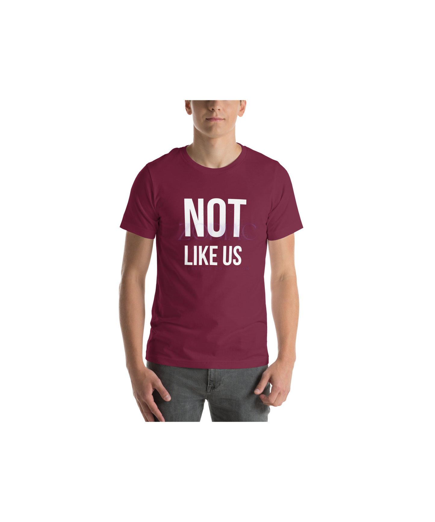 Not Like Us TEE-SHIRT — White Ink Edition (Kendrick Lamar x Zodiac Essence)