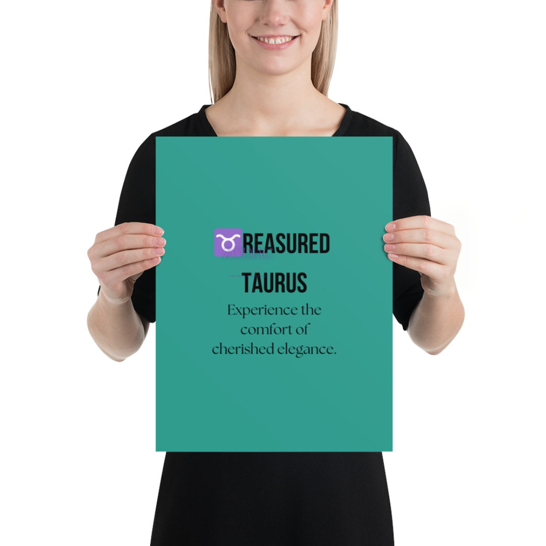 Zodiac Wall Hanging – ♉️reasured Taurus Color Theme: 🌿 Teal / Verdant Green #2A9D8F
