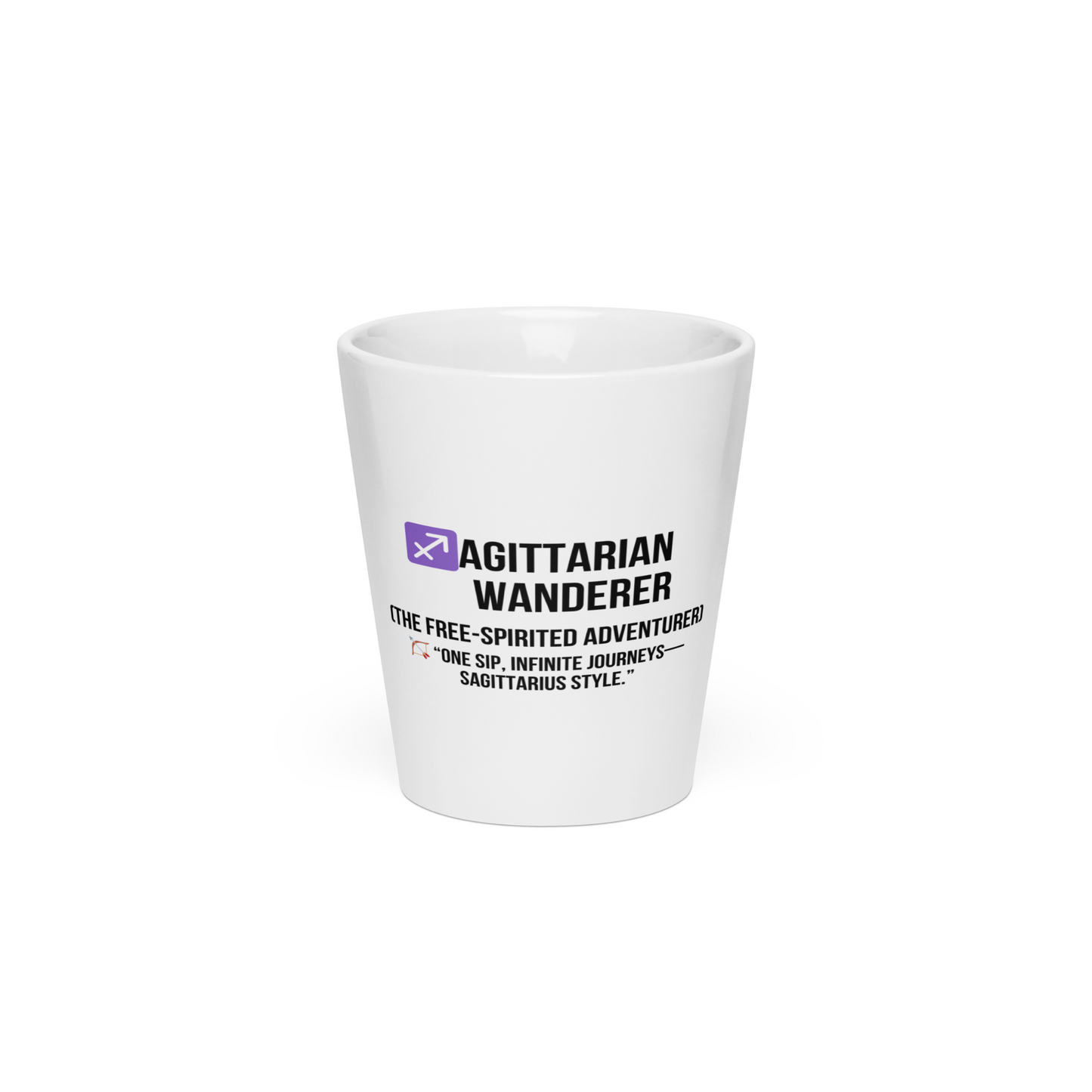 ♐agittarian Wanderer Latte Mug – 12oz Ceramic | Free-Spirit Astrology Mug