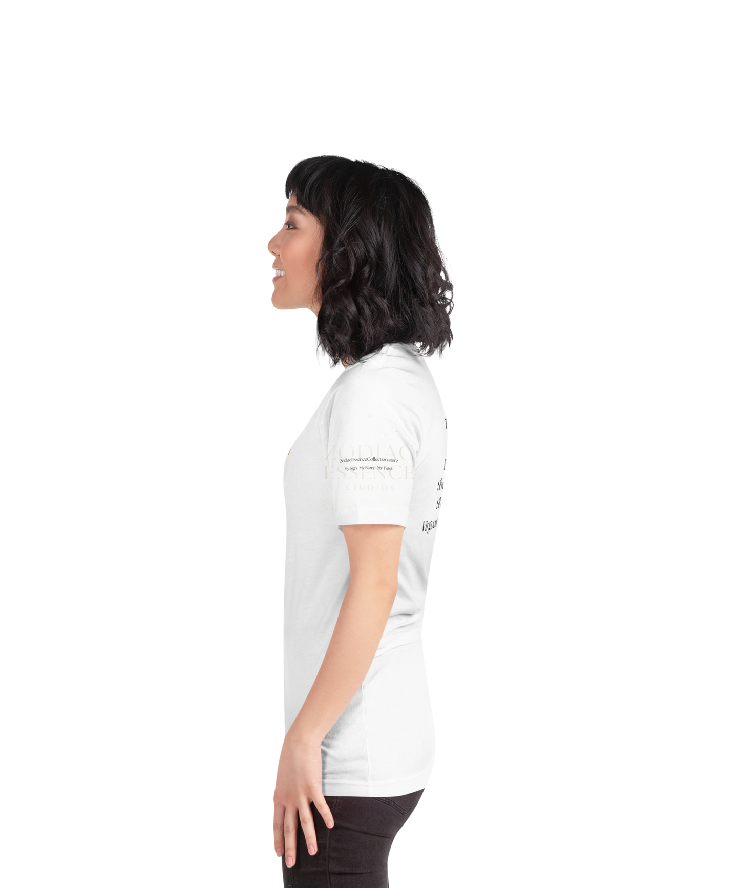 ♍ Virgoat Zodiac Twist Tee – Black Lettering Edition