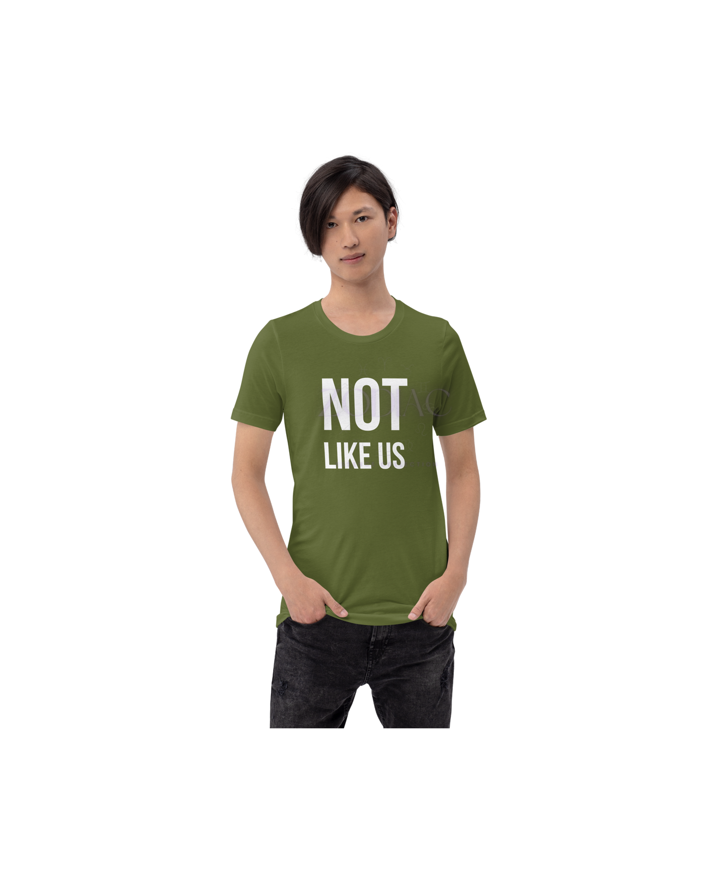Not Like Us TEE-SHIRT — White Ink Edition (Kendrick Lamar x Zodiac Essence)