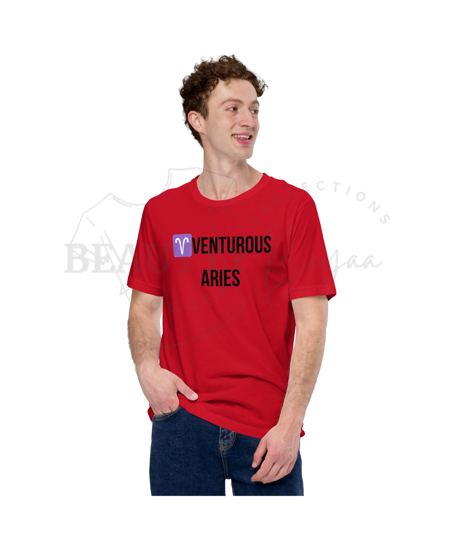 Zodiac Essence Unisex Tee: Your Sign, Reimagined - ARIES