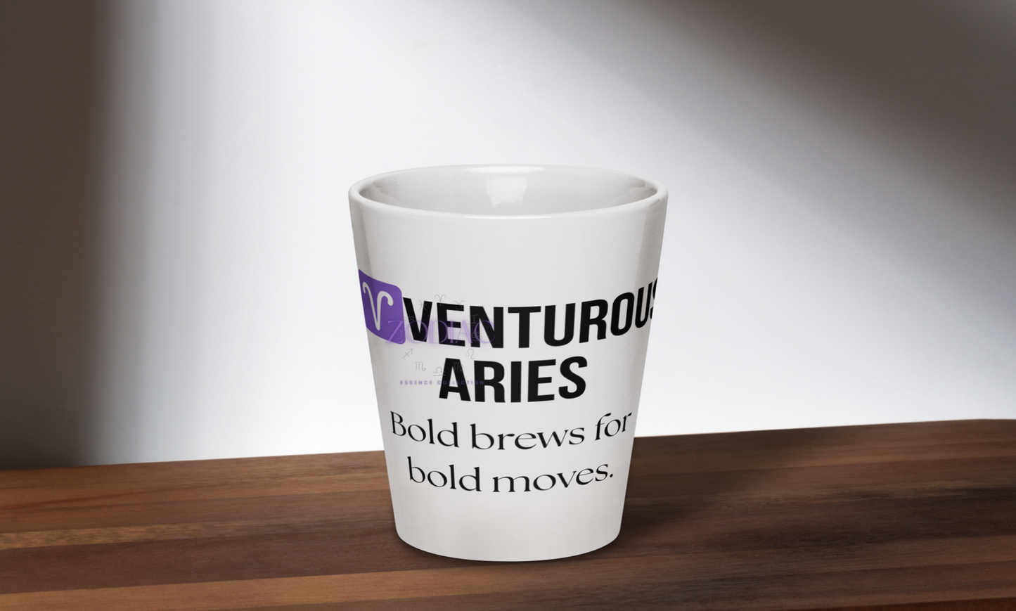 ♈venturous Aries Latte Mug – 12oz Ceramic | Bold Zodiac Sign Gift