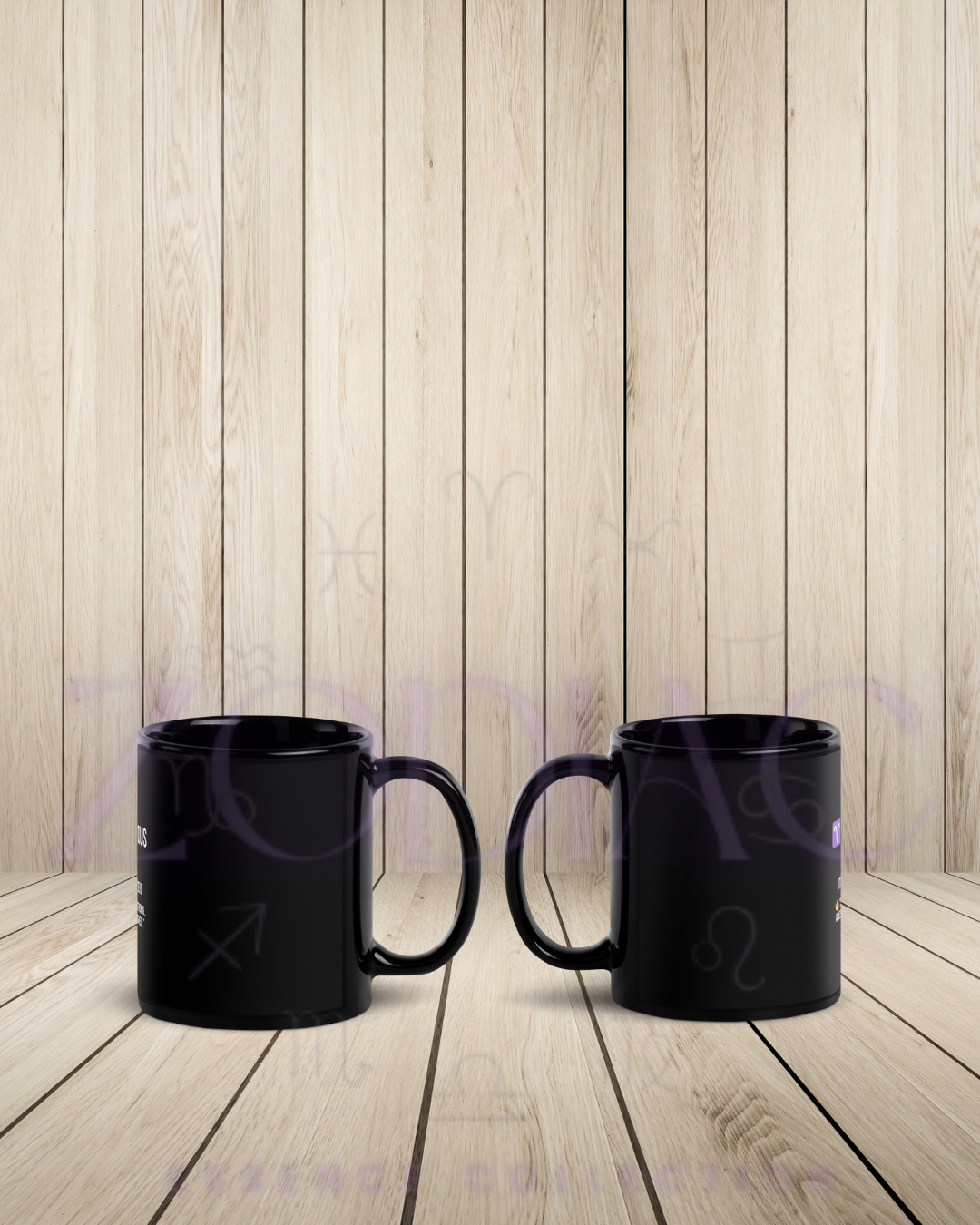 Zodiac Essence Glossy Black Mug – ♈venturous Aries (The Trailblazer) | 11 oz & 15 oz