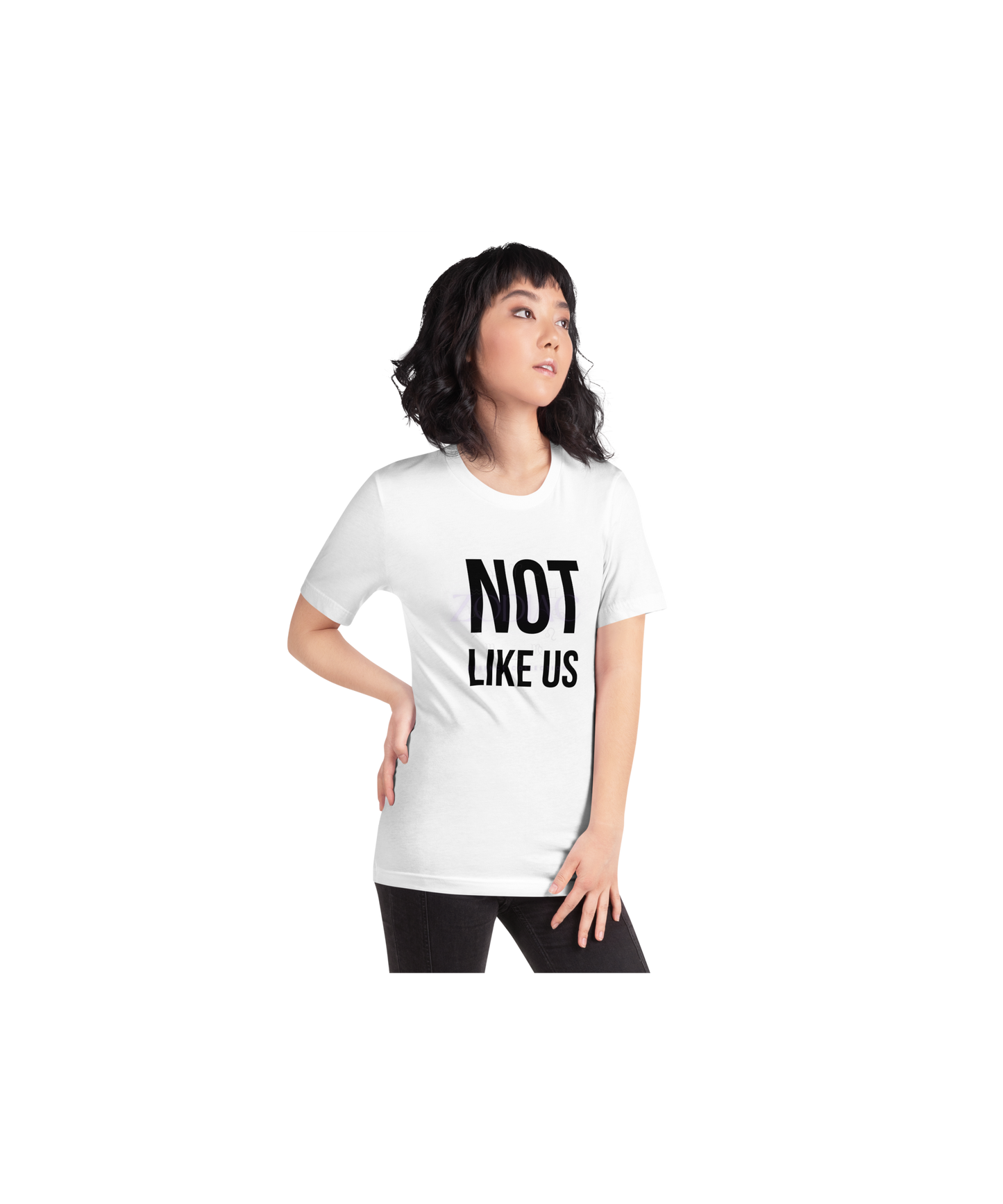Not Like Us Tee — Black Lettering Edition (Kendrick Lamar x Zodiac Essence)