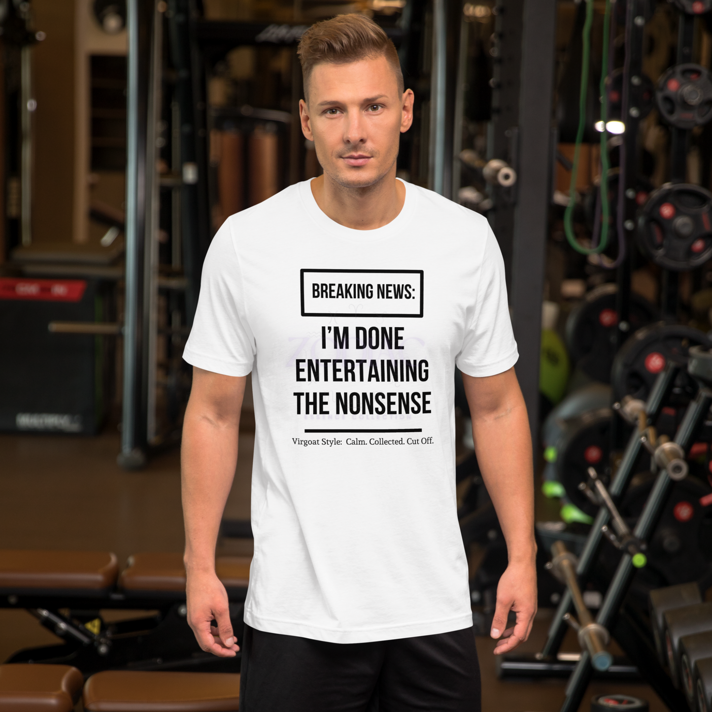 BREAKING NEWS Tee – White with Black Letters | S–4XL | ♍️🐐Virgoat Drop Exclusive