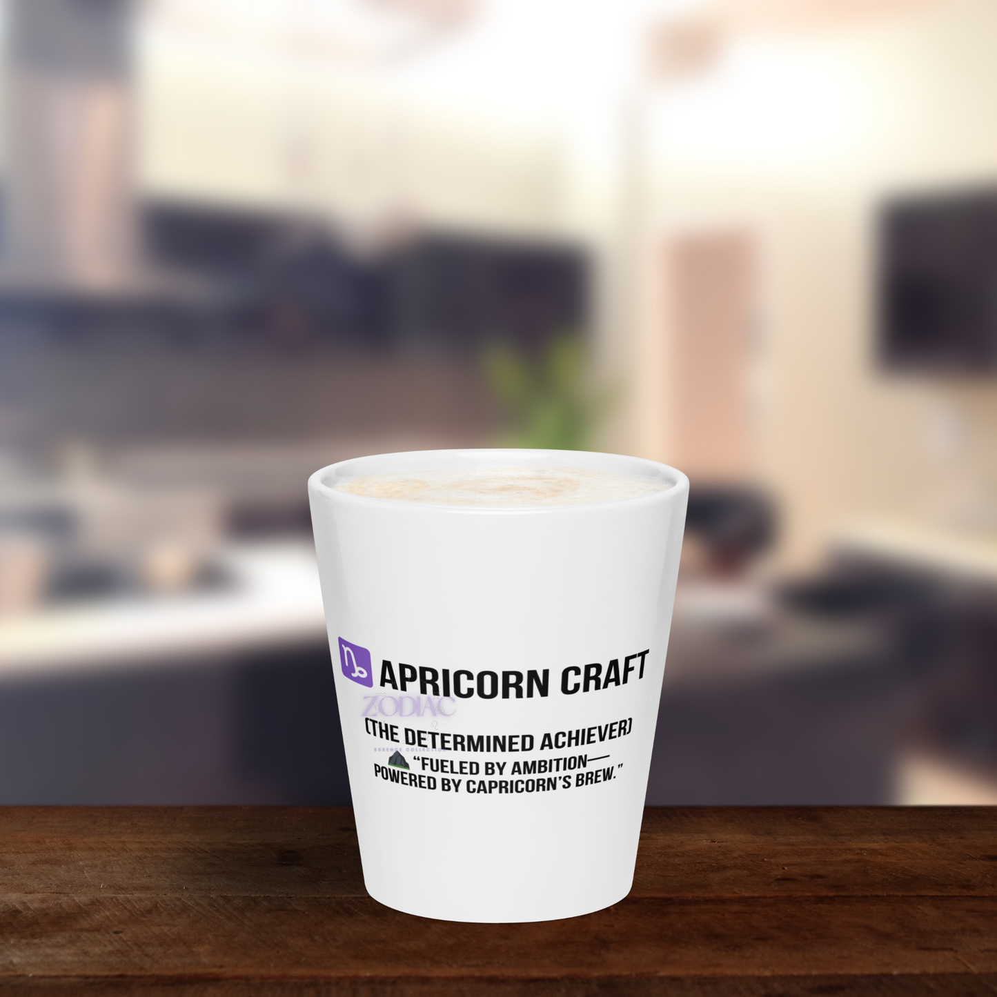 ♑apricorn Craft Latte Mug – 12oz Ceramic | Boss Mode Horoscope Gift