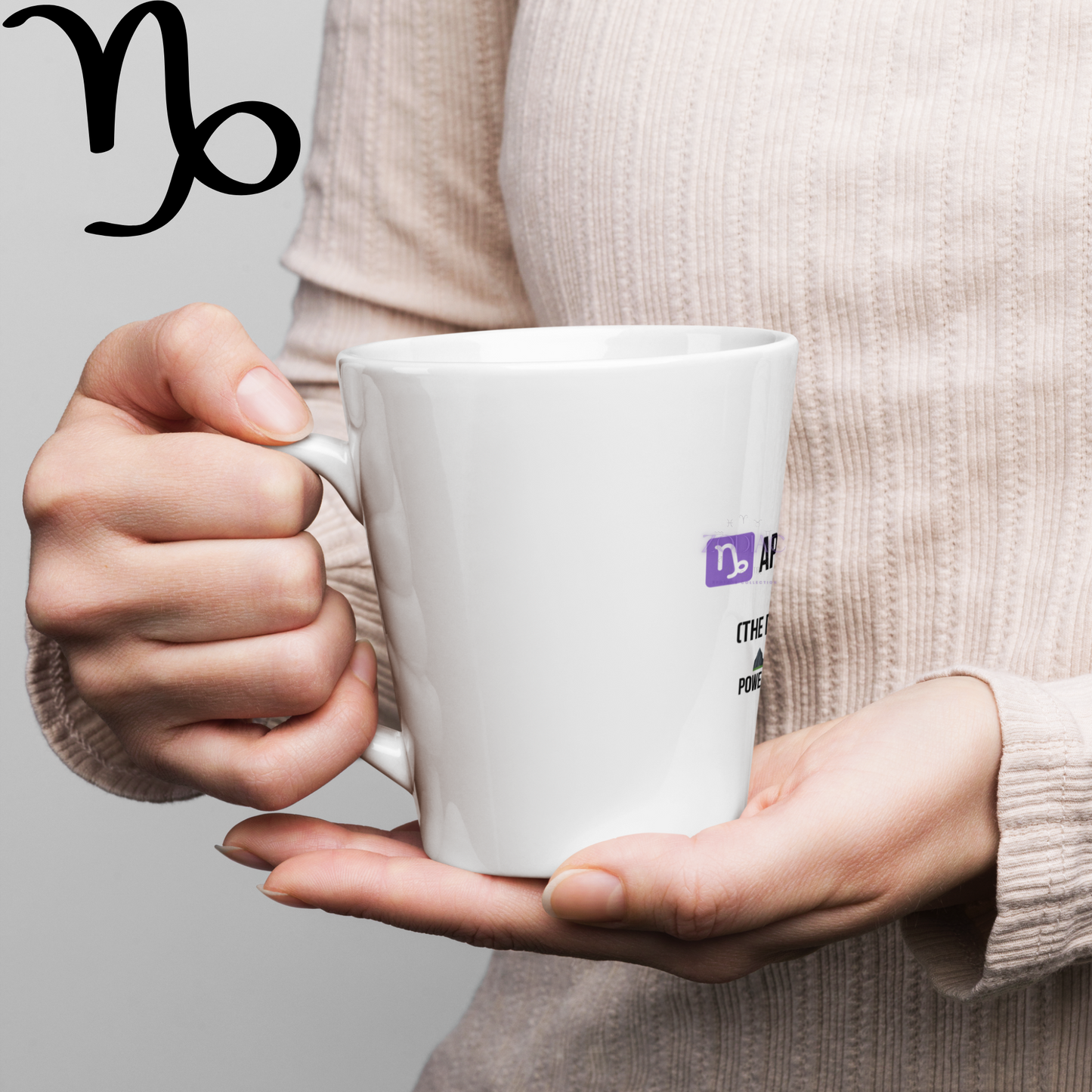 ♑apricorn Craft Latte Mug – 12oz Ceramic | Boss Mode Horoscope Gift