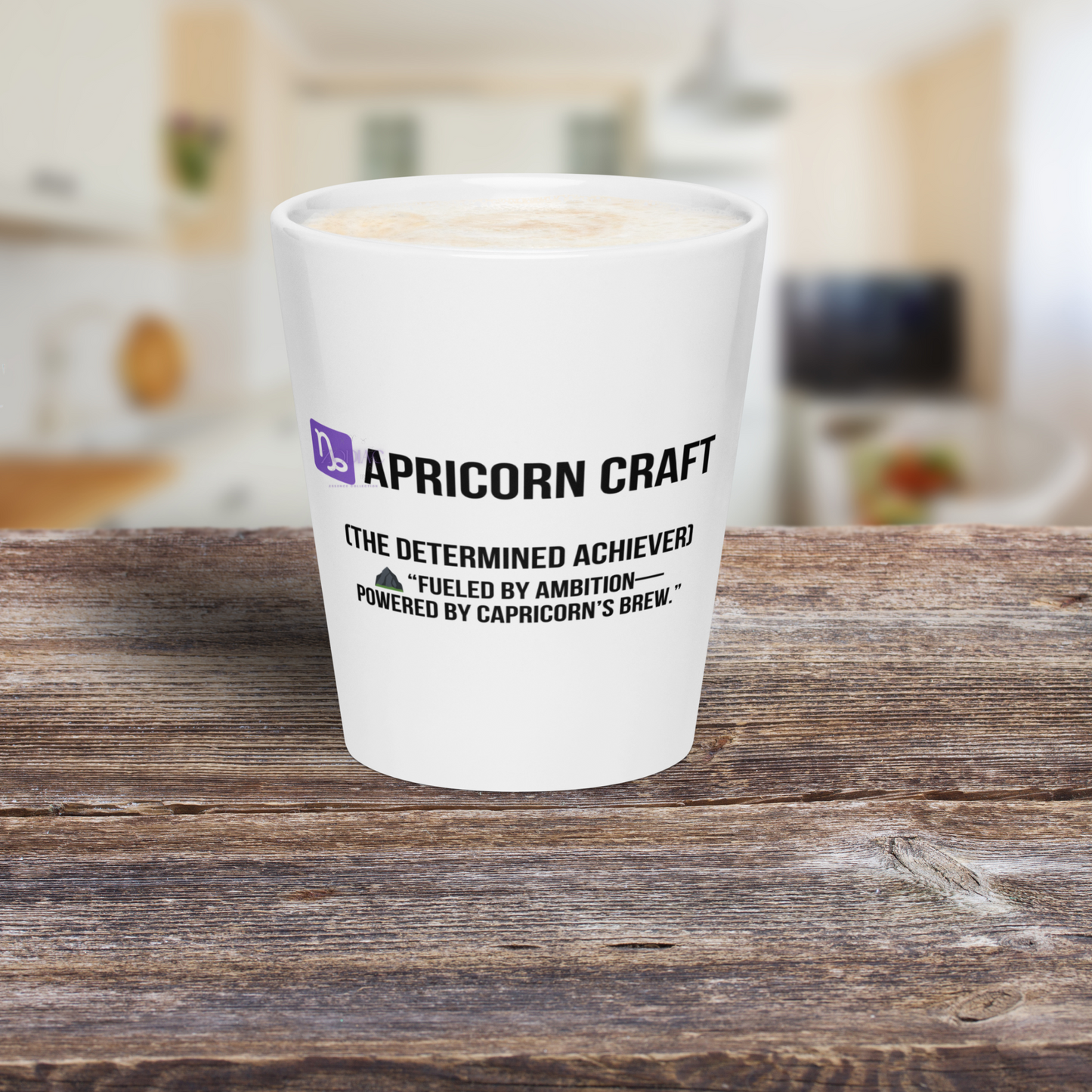 ♑apricorn Craft Latte Mug – 12oz Ceramic | Boss Mode Horoscope Gift