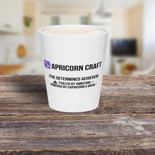 ♑apricorn Craft Latte Mug – 12oz Ceramic | Boss Mode Horoscope Gift