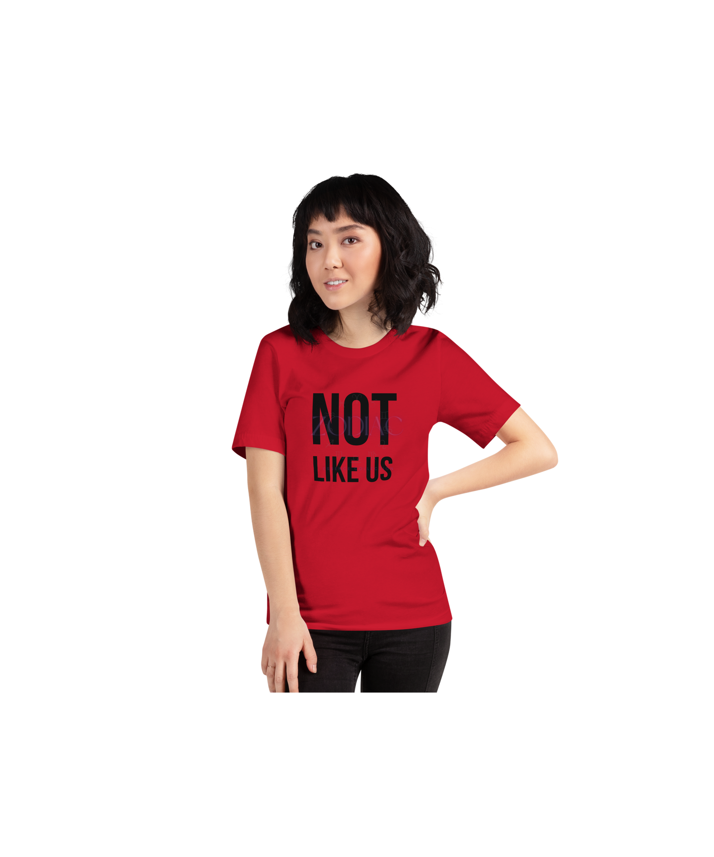 Not Like Us Tee — Black Lettering Edition (Kendrick Lamar x Zodiac Essence)
