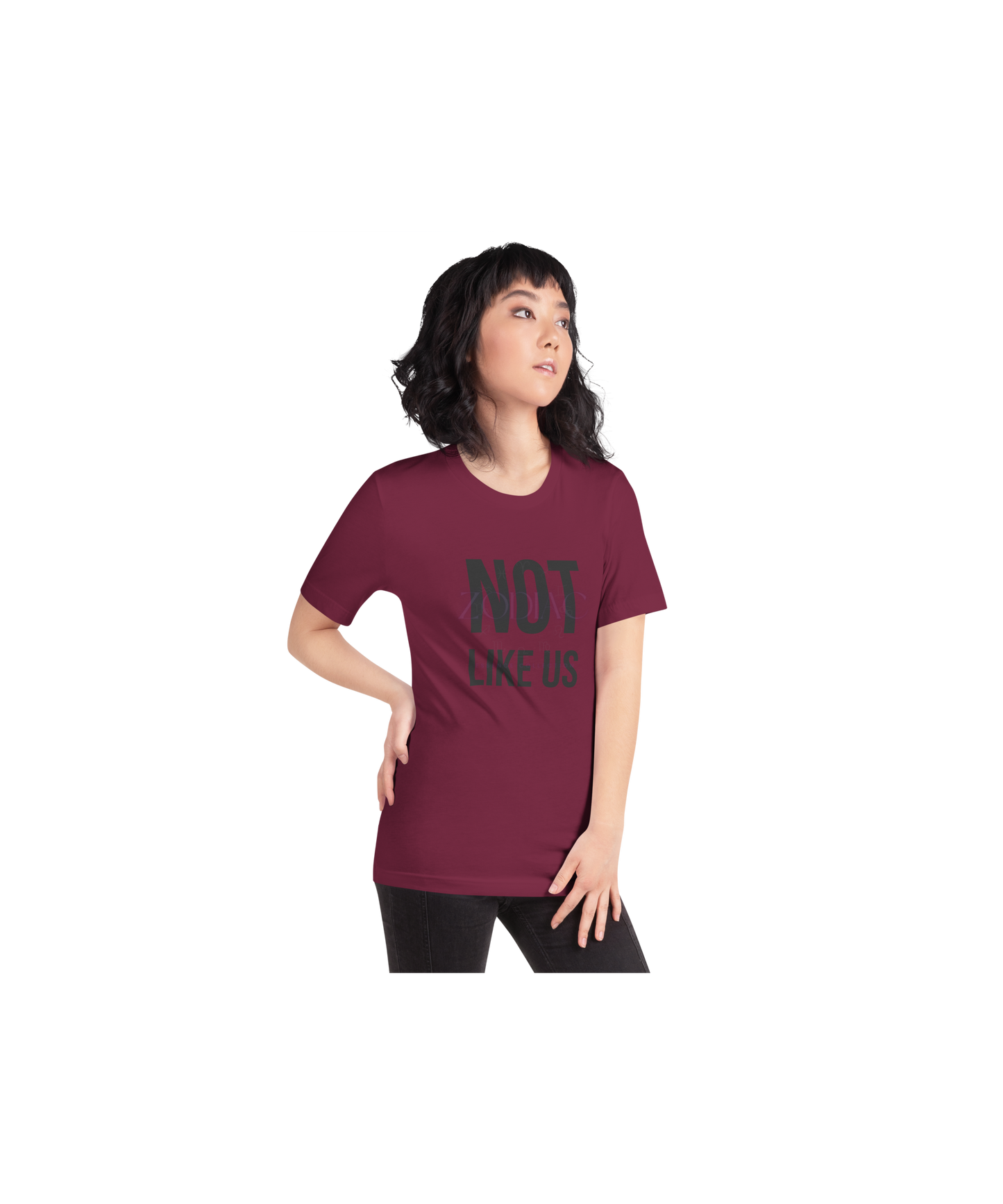 Not Like Us Tee — Black Lettering Edition (Kendrick Lamar x Zodiac Essence)