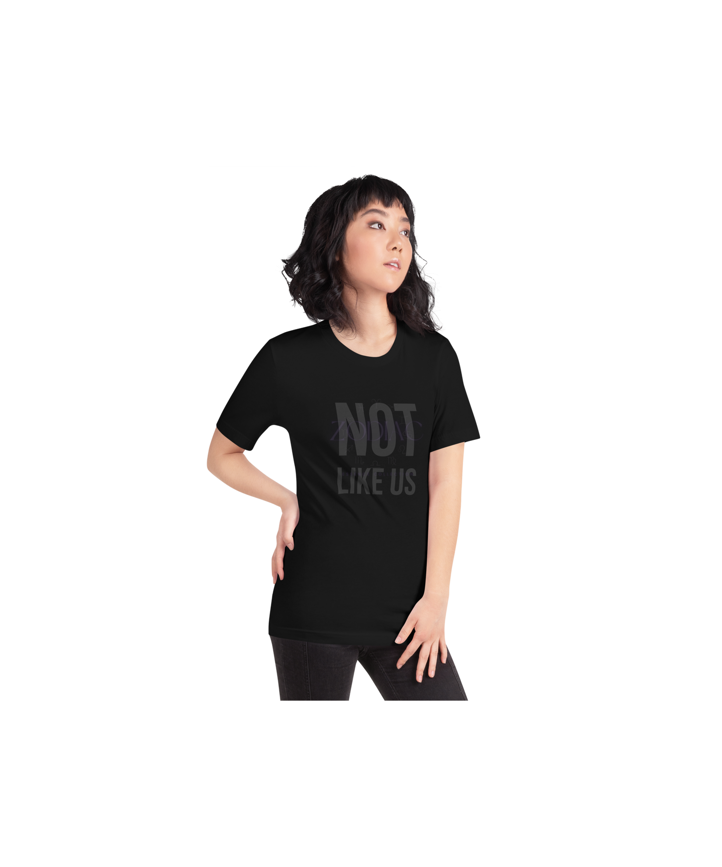 Not Like Us Tee — Black Lettering Edition (Kendrick Lamar x Zodiac Essence)