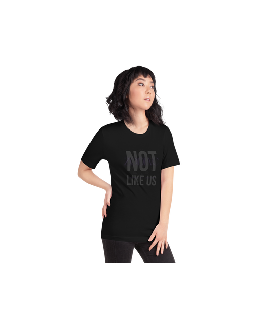 Not Like Us Tee — Black Lettering Edition (Kendrick Lamar x Zodiac Essence)