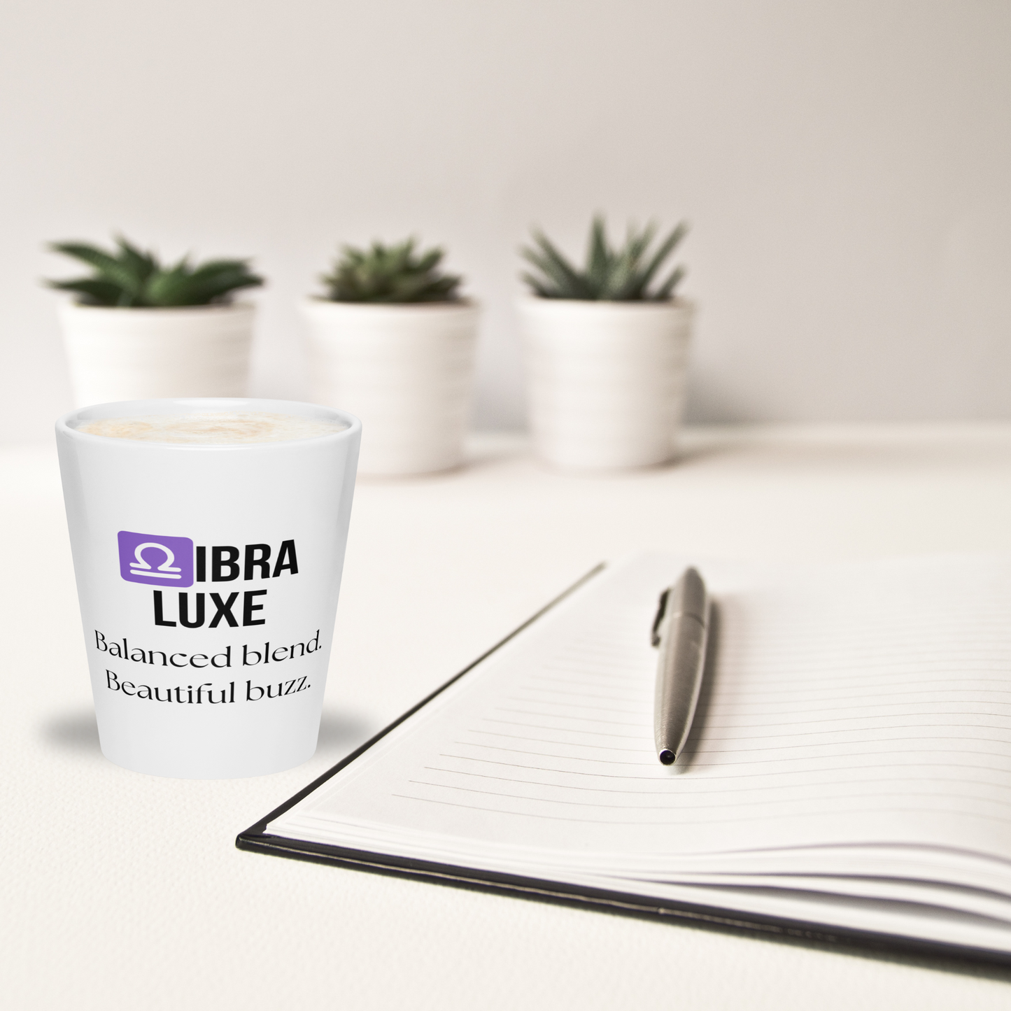 ♎ibra Luxe Latte Mug – 12oz Ceramic | Balanced Zodiac Coffee Cup