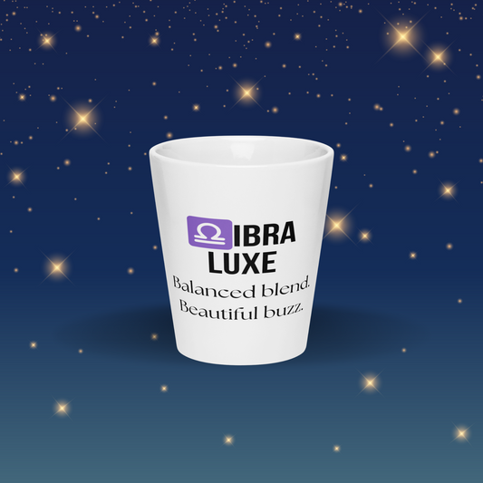 ♎ibra Luxe Latte Mug – 12oz Ceramic | Balanced Zodiac Coffee Cup