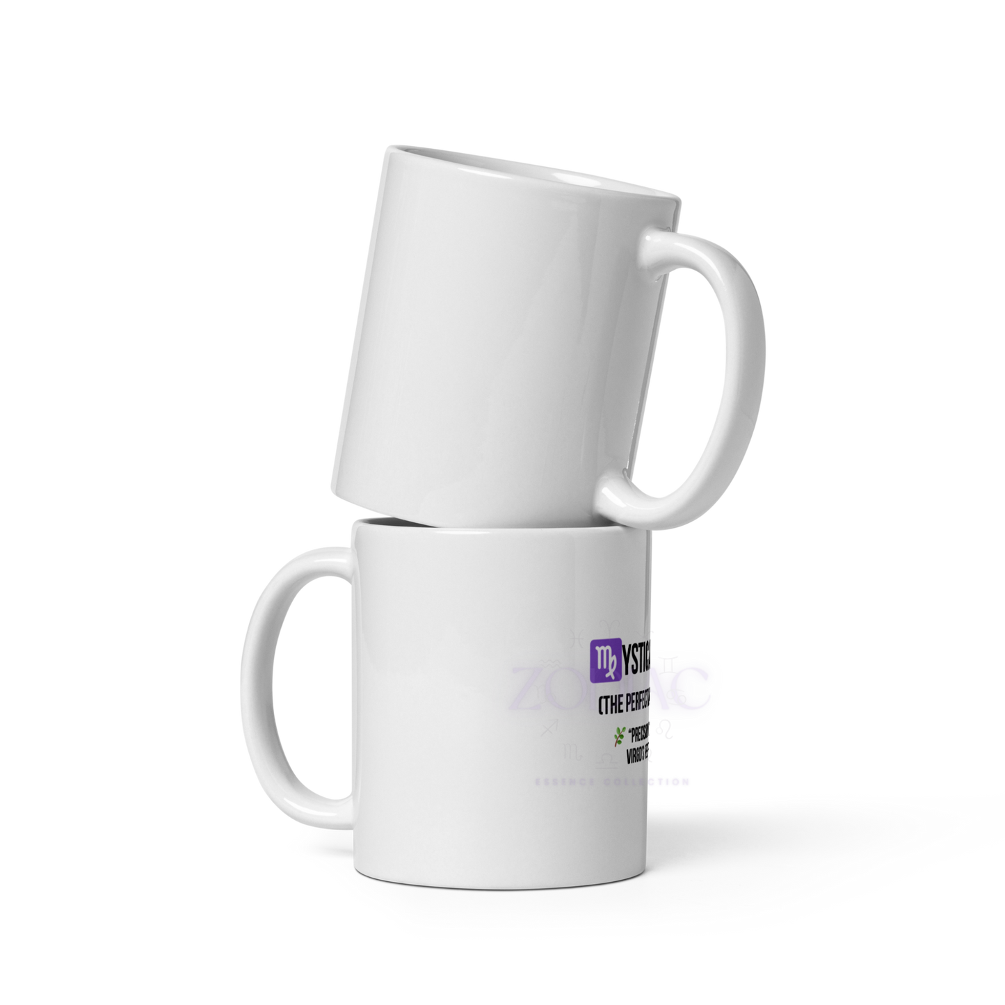Zodiac Essence White Mug – ♍ystical Virgo (The Perfectionist Planner) | 11 oz, 15 oz & 20 oz