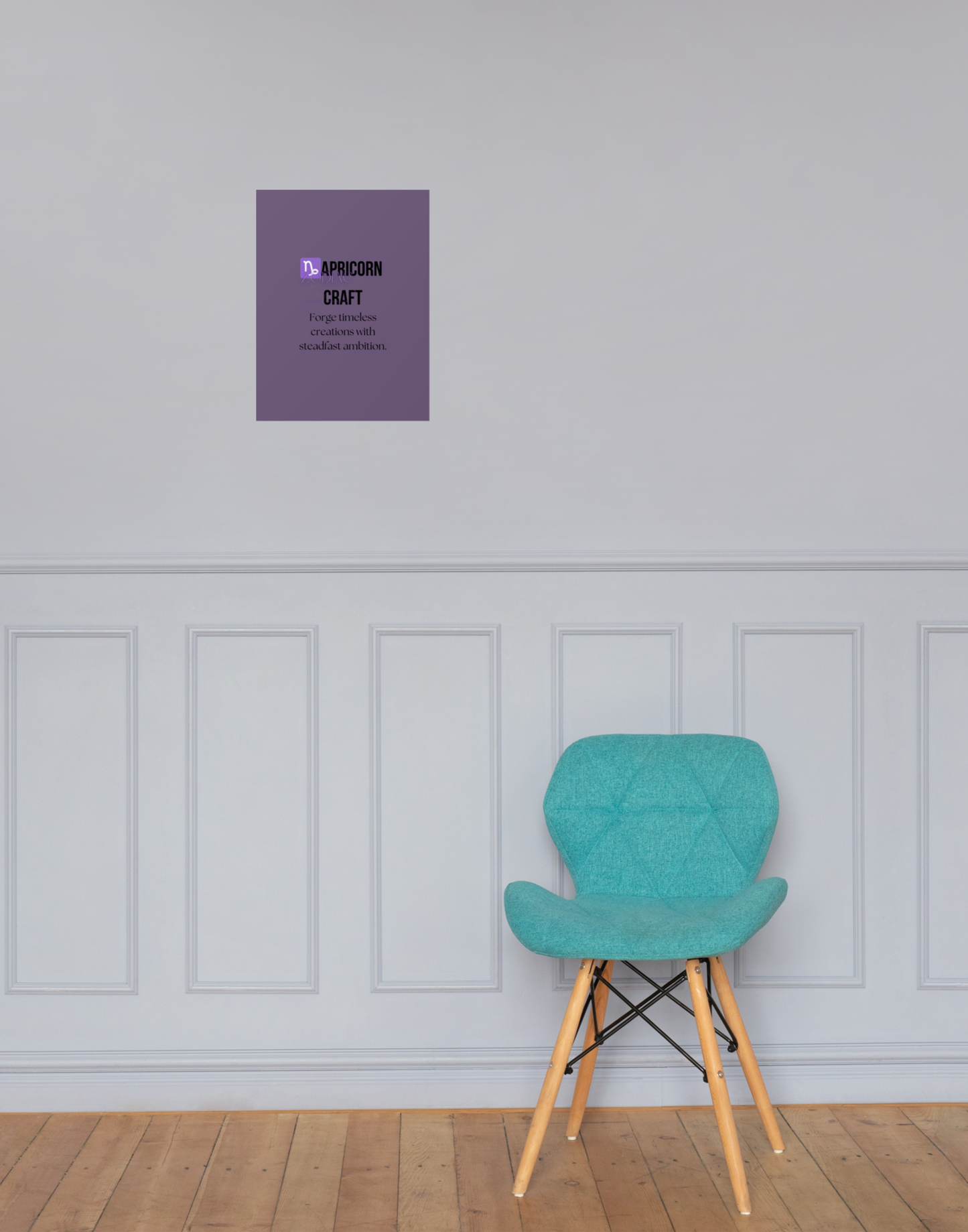 Zodiac Wall Hanging – ♑️apricorn Craft Color Theme: 🍇 Dark Plum / Muted Grape #6D597A