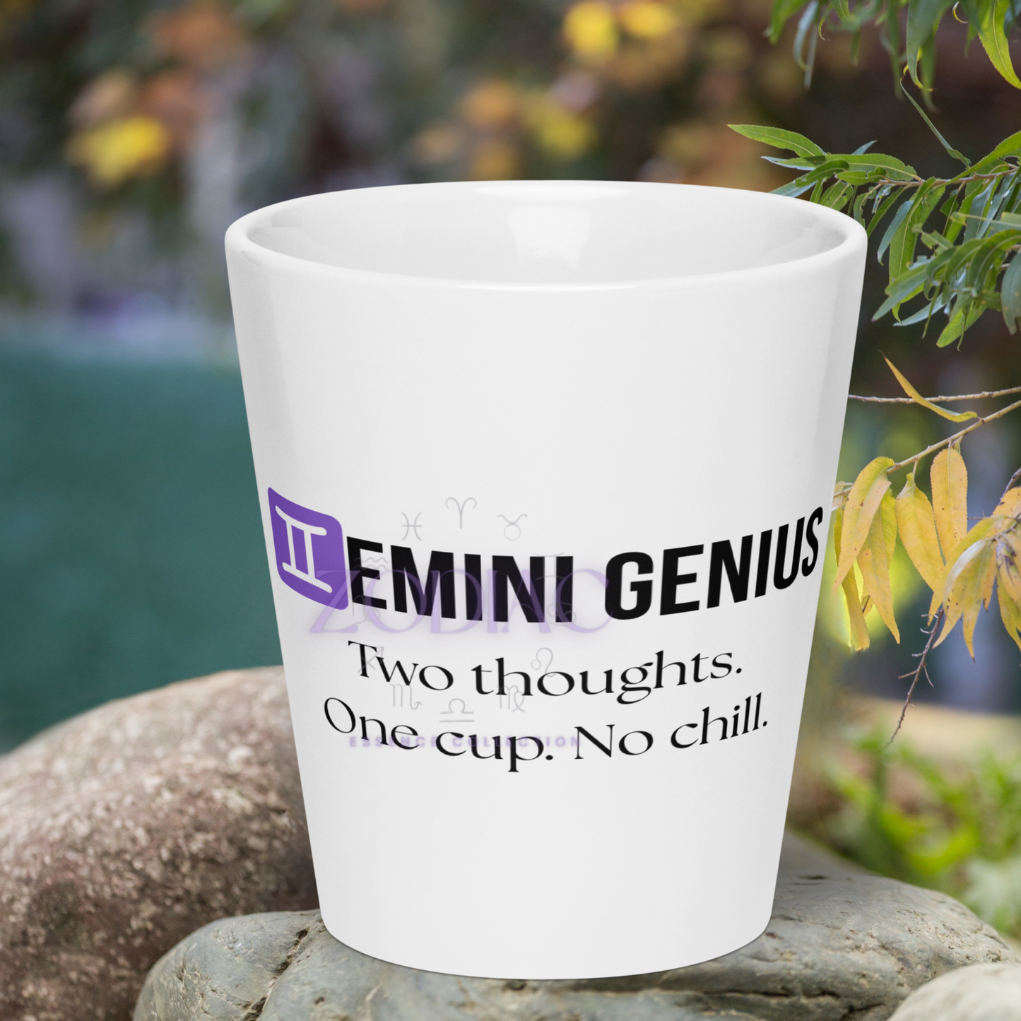 ♊emini Genius Latte Mug – 12oz Ceramic | Dual Energy Horoscope Mug