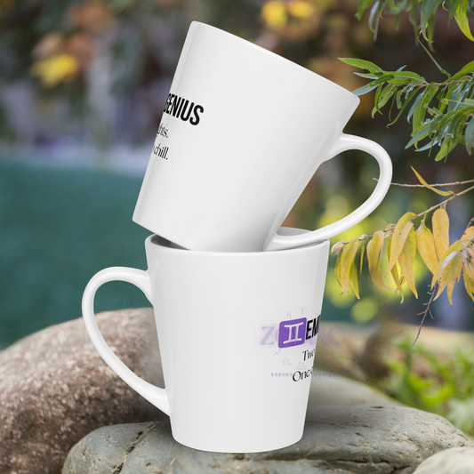 ♊emini Genius Latte Mug – 12oz Ceramic | Dual Energy Horoscope Mug