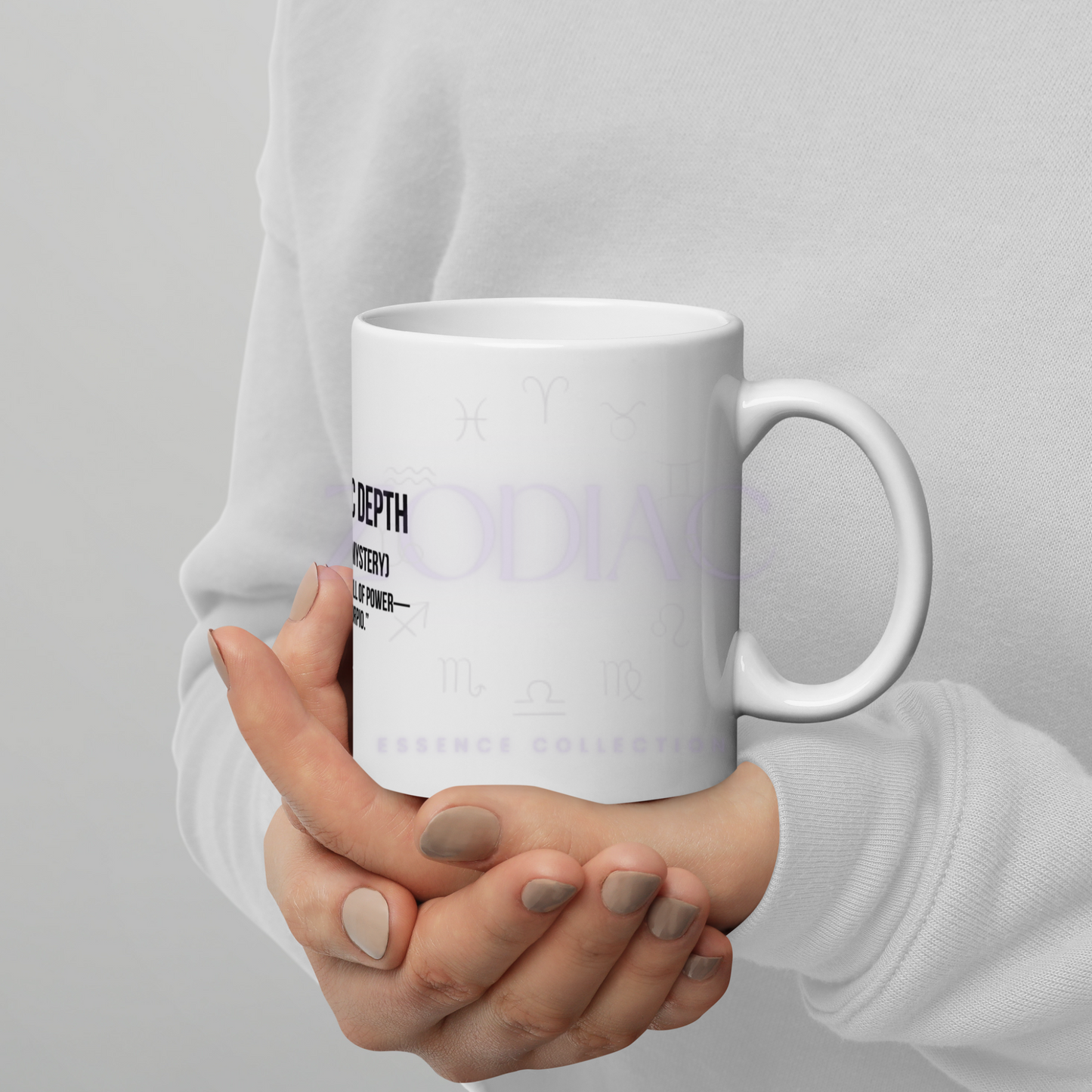 Zodiac Essence White Mug – ♏corpionic Depth | 11 oz, 15 oz & 20 oz