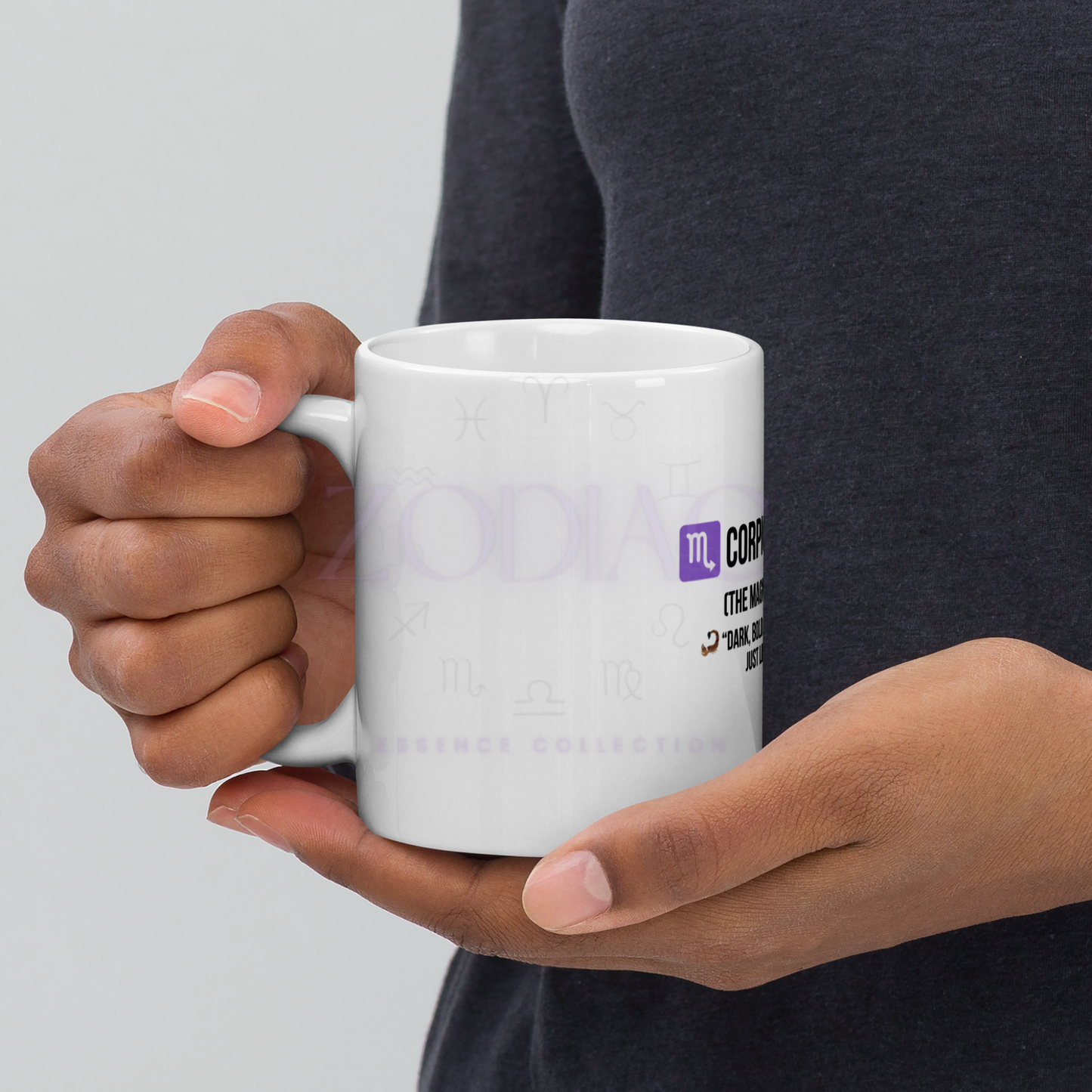Zodiac Essence White Mug – ♏corpionic Depth | 11 oz, 15 oz & 20 oz