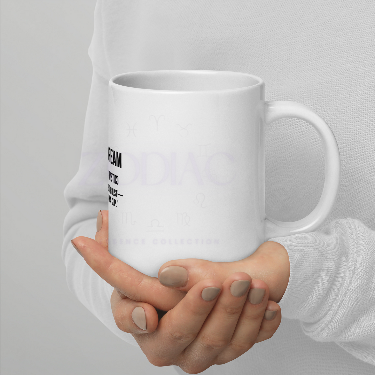 Zodiac Essence White Mug – ♓isces Dreams (The Dreamy Mystic) | 11 oz, 15 oz & 20 oz