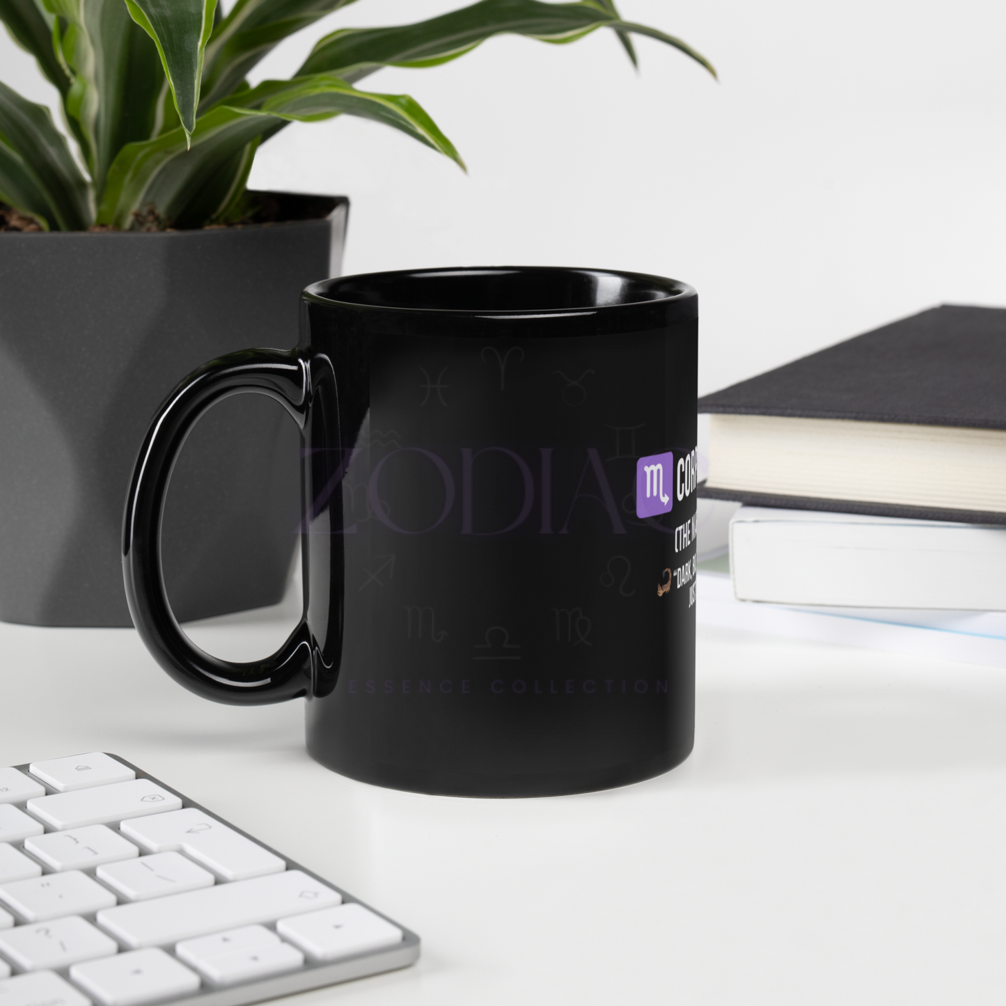 Zodiac Essence Black Glossy Mug – ♏corpionic Depth | 11 oz & 15 oz